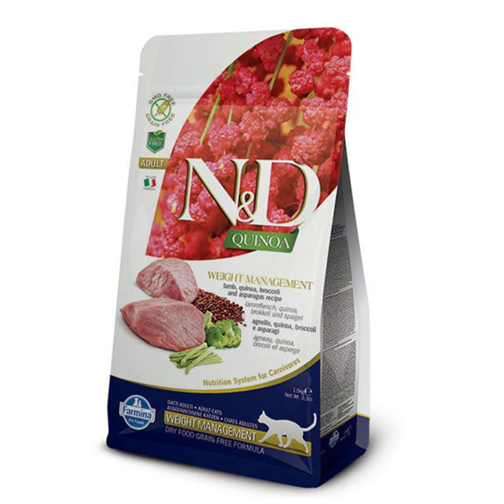 Farmina N&D -  Quinoa - Chat - Contrôle De Poids - 3.3 Lb