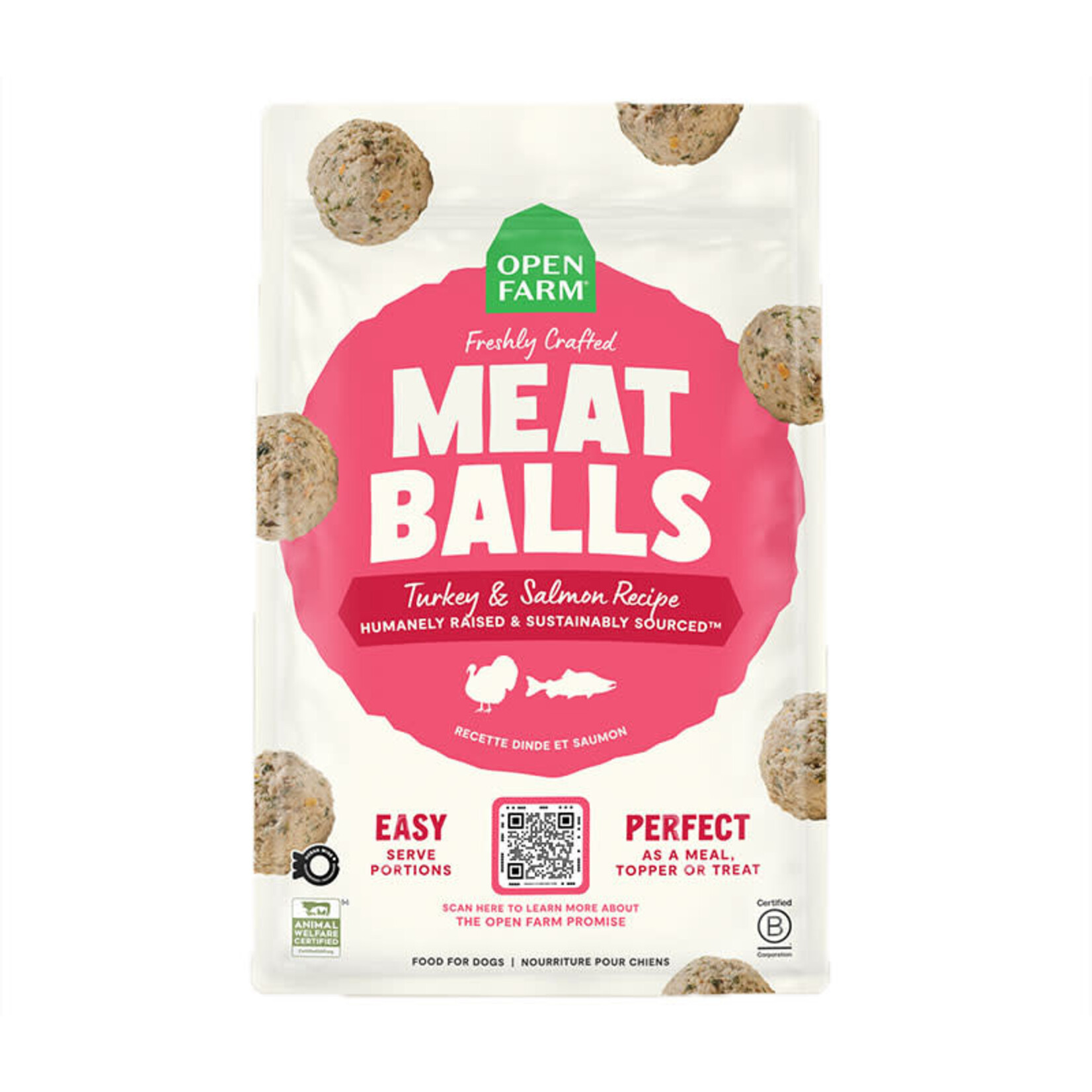 Open Farm Open Farm - Freshly Crafted - Meat Balls - Turkey & Salmon