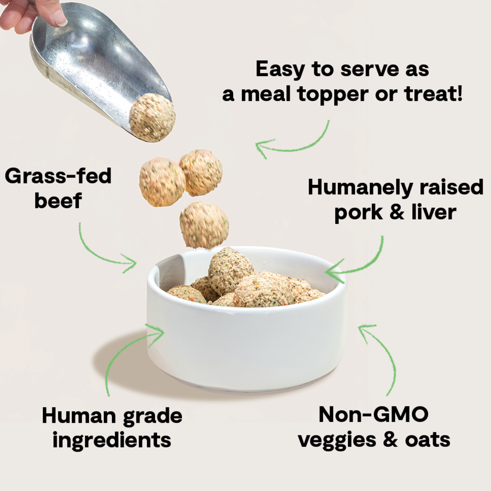 Open Farm Open Farm - Freshly Crafted - Meat Balls - Turkey & Salmon