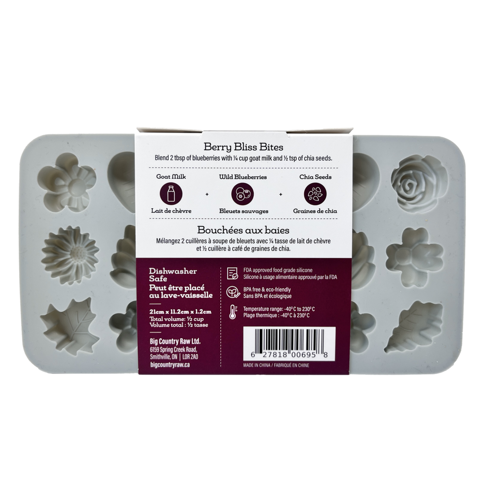 Big Country Raw Big Country Raw Silicone Treat Mold - Small Grey