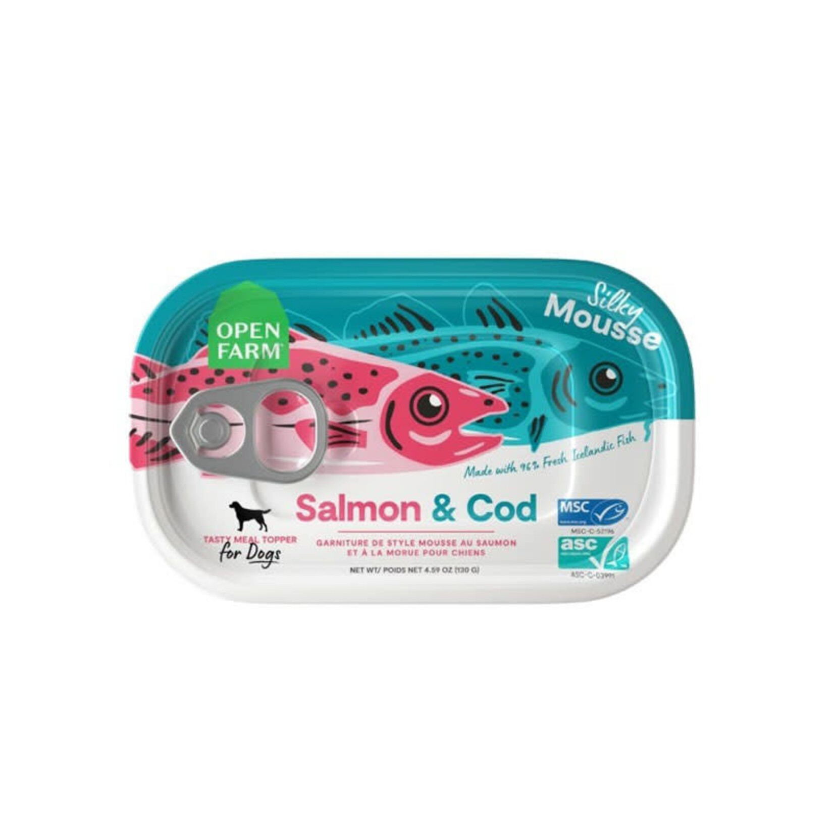 Open Farm Open Farm - Saumon et morue - Garniture pour nourriture - 4.5oz