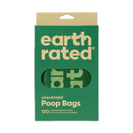 Earth Rated PoopBags earth rated - Easy-Tie Handle Poop Bags - Unscented - 120ct
