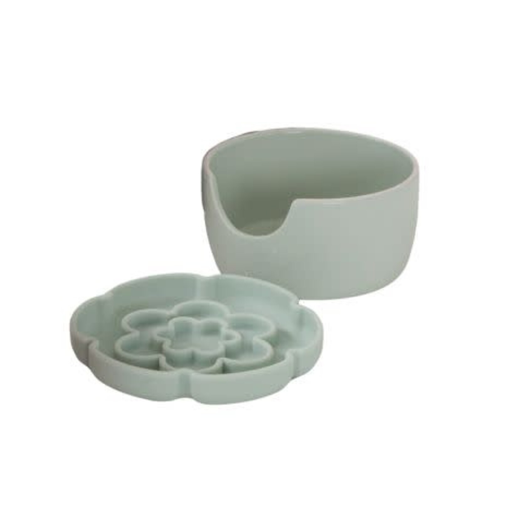 Dexypaws Dexypaws - Ceramic Slow Bowl for cats - 7.75oz - Sage