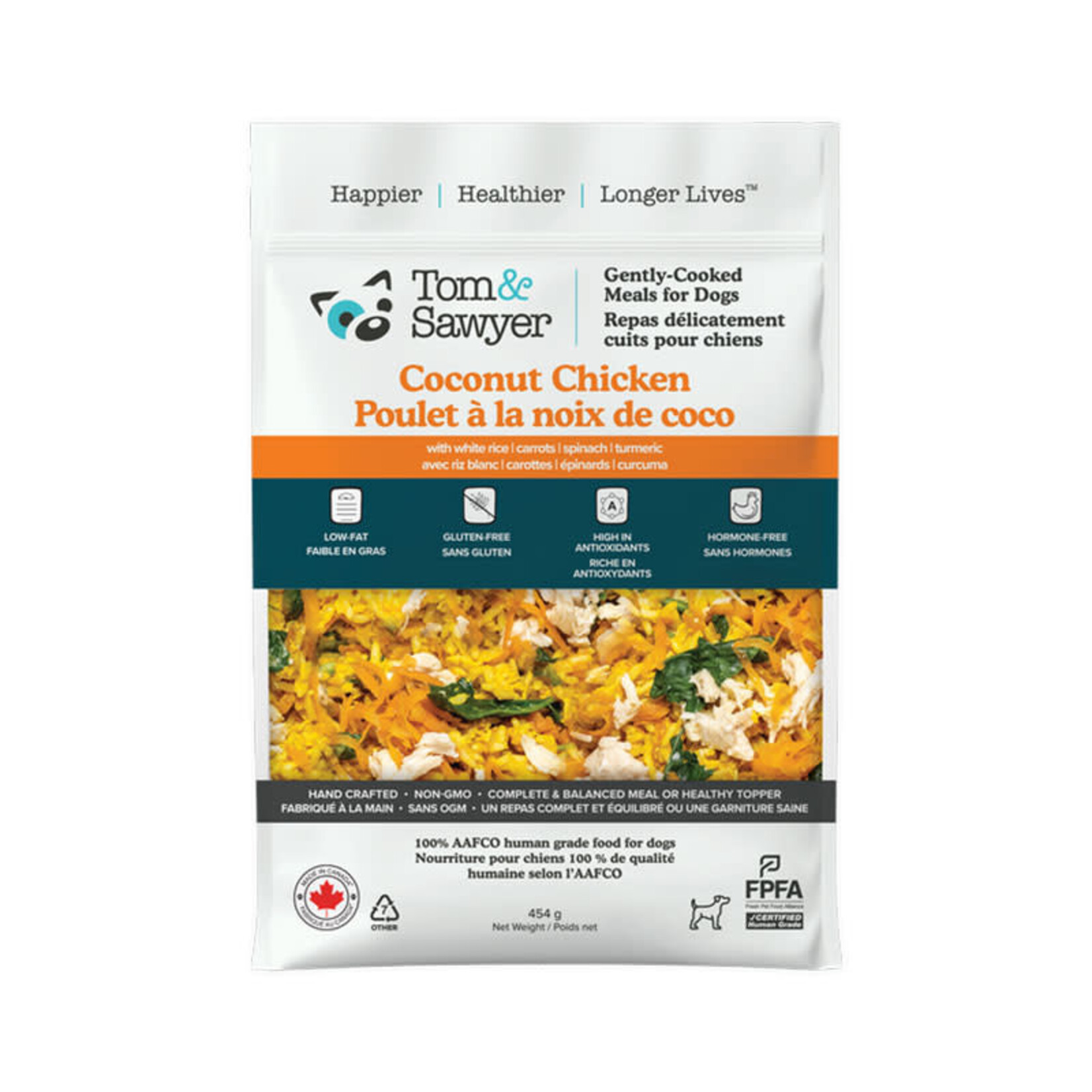 Tom & Sawyer Tom & Sawyer - Dog - Coconut Chicken - 1lb