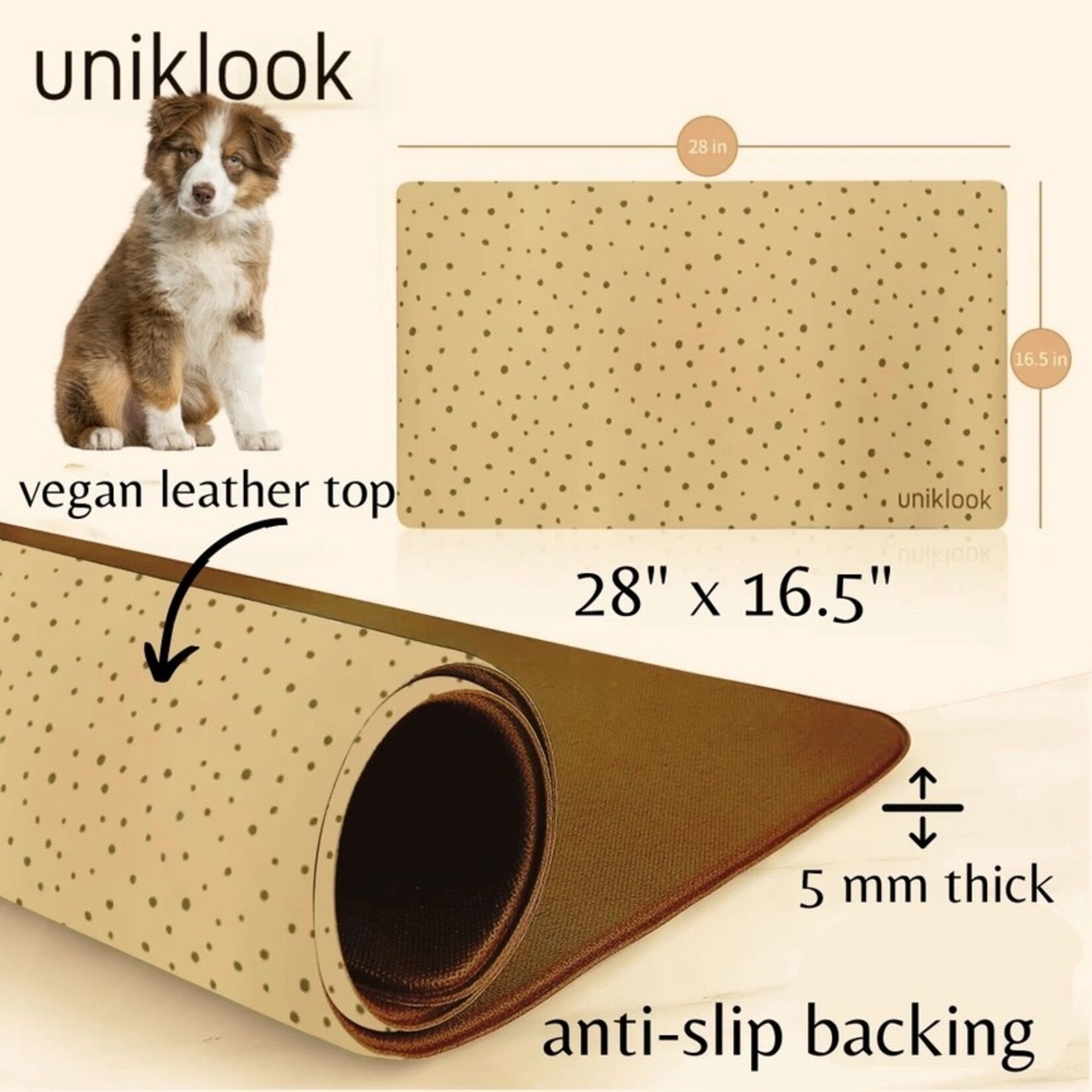 Uniklook - Tapis pour bols - Cheetah