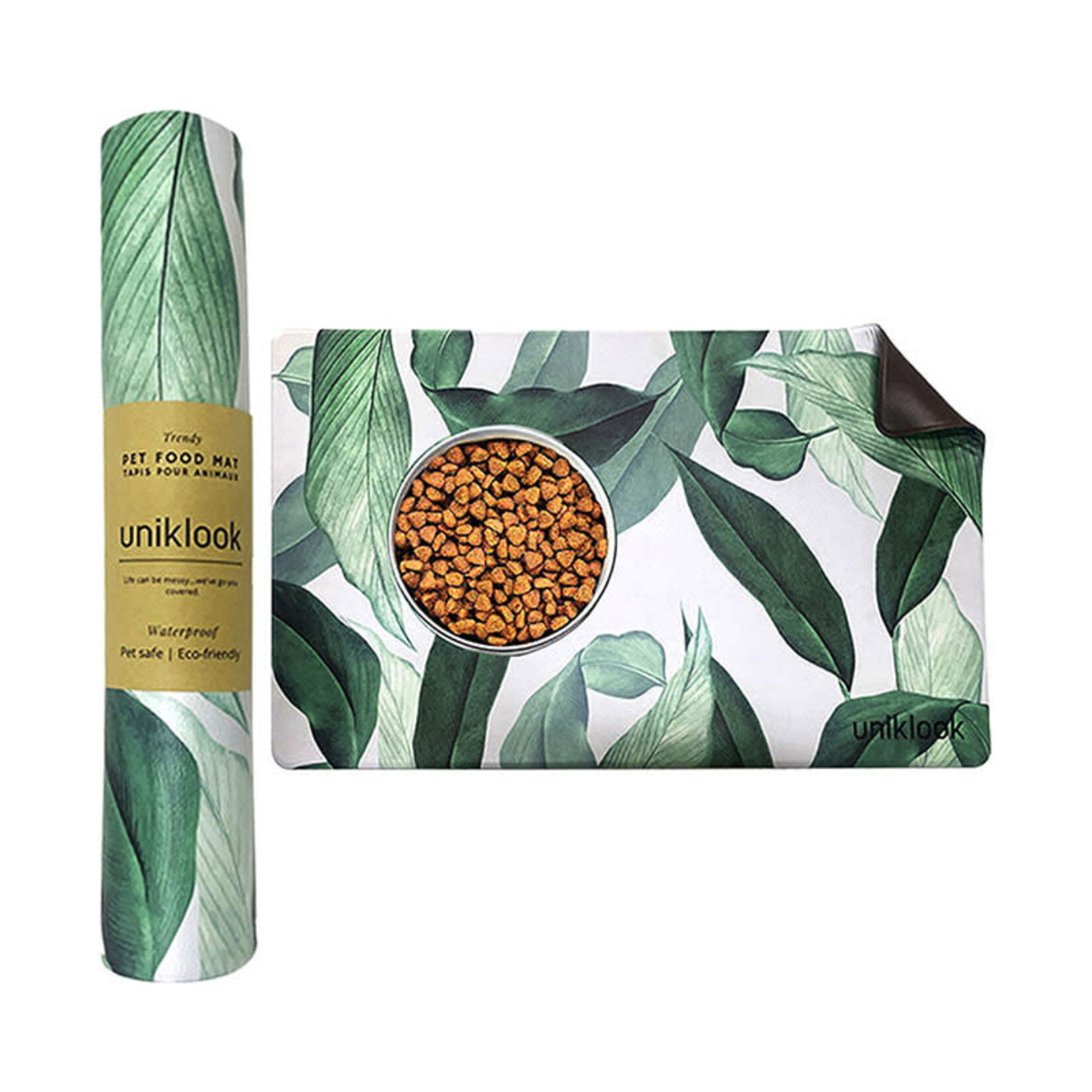 Uniklook - Pet Food Mat - Palms