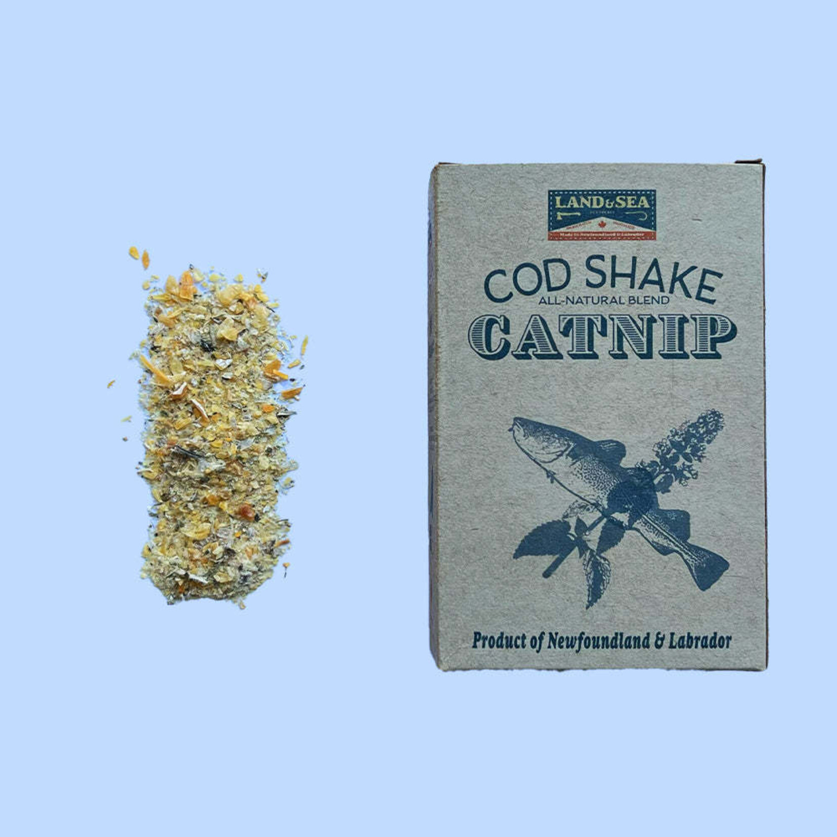 Land & Sea Pet Treats Land & Sea Pet Treats - Herbe à chat en peau de morue - 25g