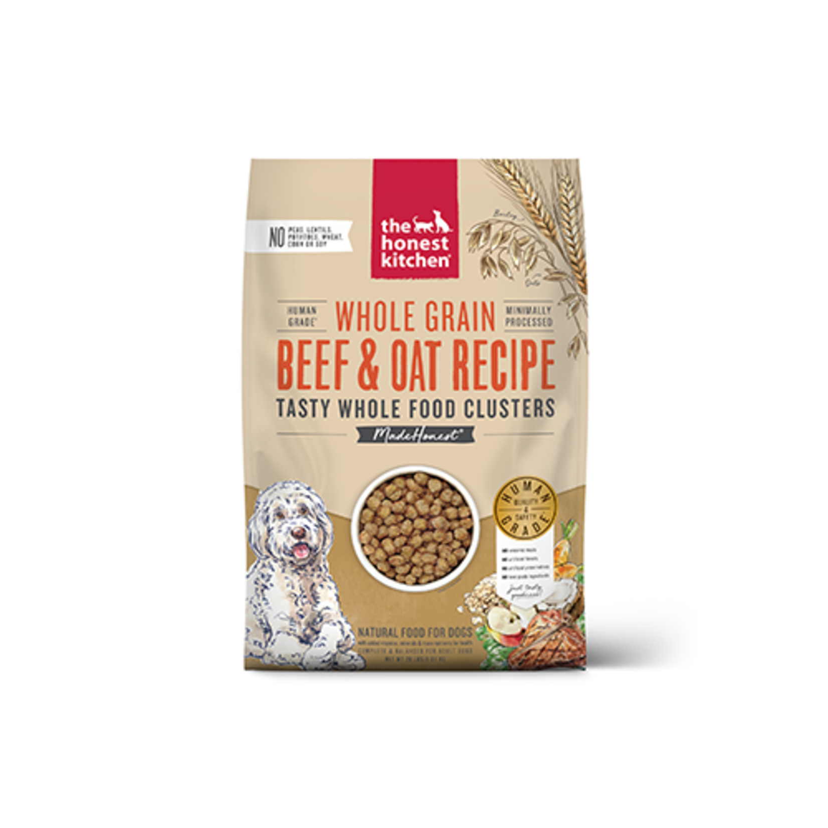 Honest Kitchen - Clusters - Whole Grain - Beef & Oat