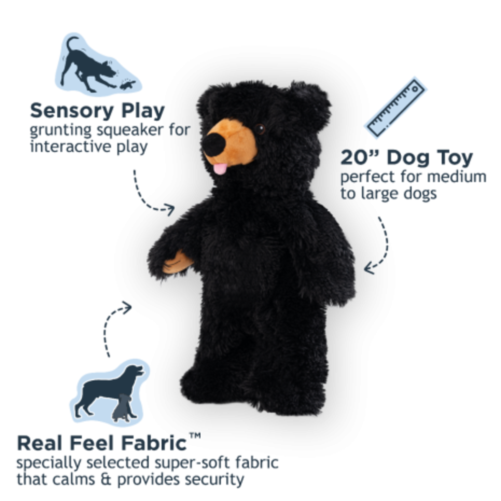 Tall Tails - Black Bear Stuffless - 20″
