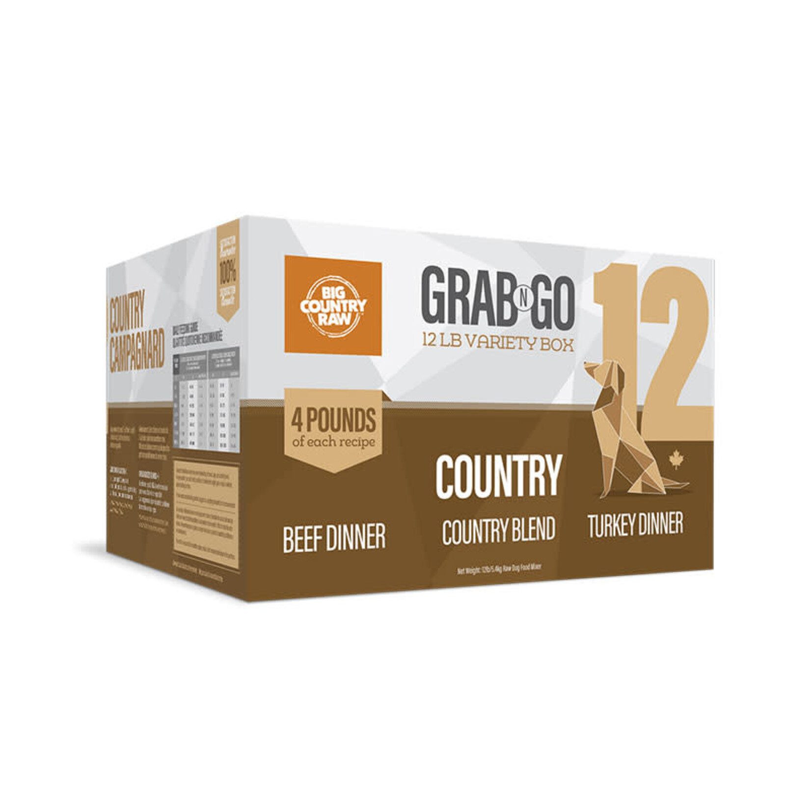 Big Country Raw Big Country Raw - Grab'n'Go - Campagnard - 12lb