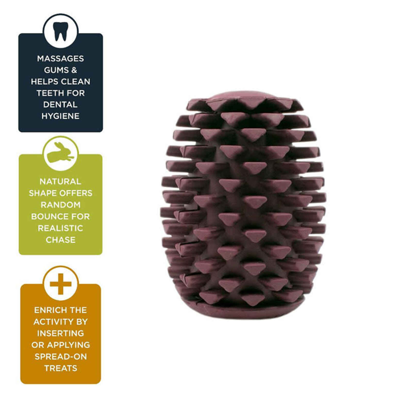 Tall Tails - Natural Rubber - Pinecone - 4"