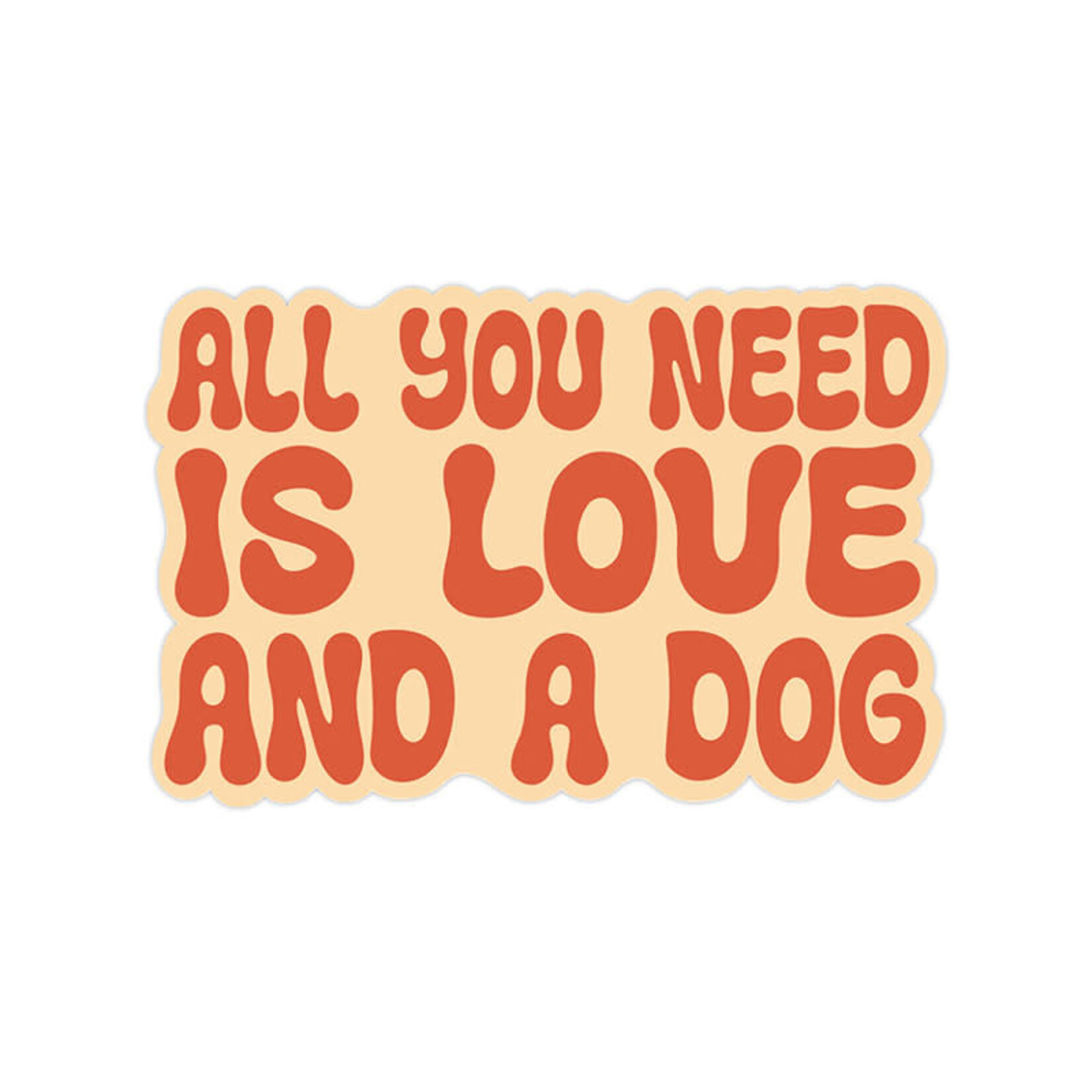 Rad Dog Rad Dog - Autocollant « Love and a Dog »