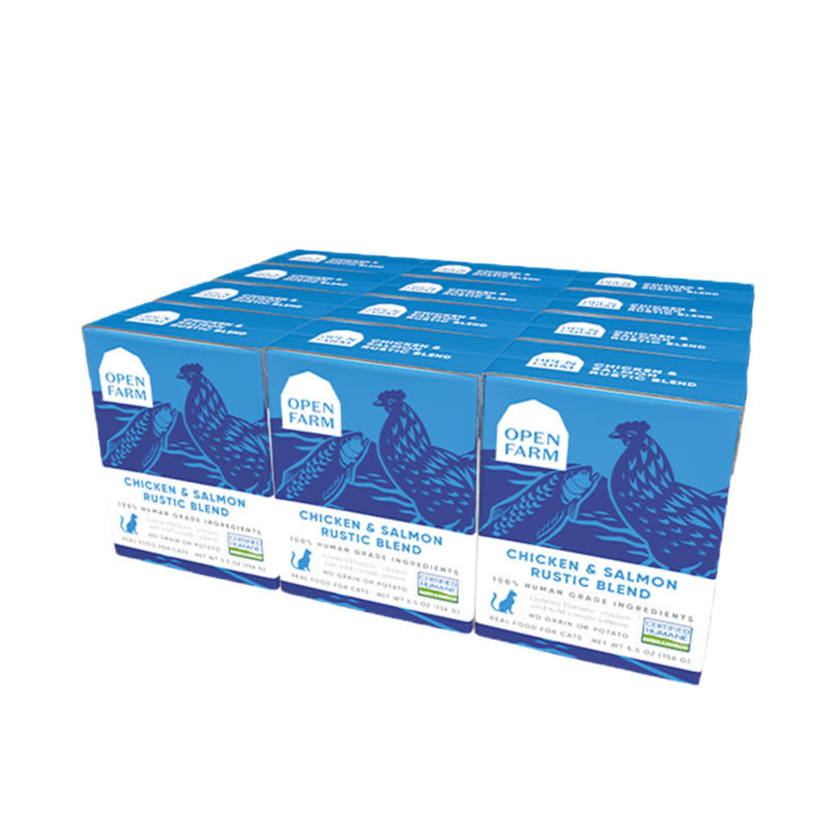 Open Farm Open Farm - Chat - Mélange rustique de poulet et de saumon