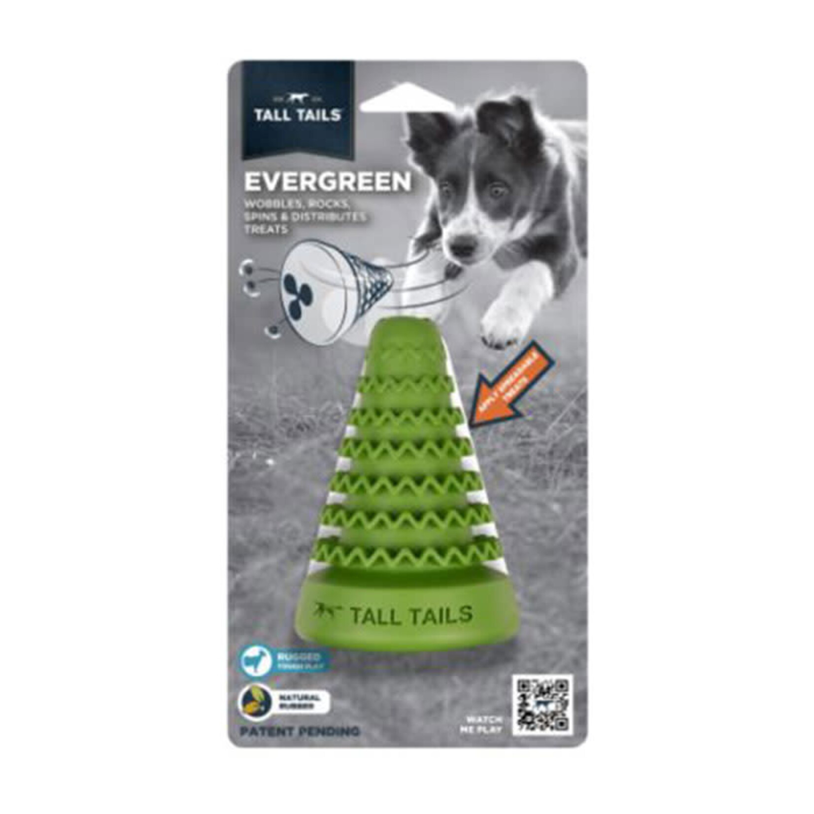 Tall Tails - Natural Rubber Evergreen Tree - 4"