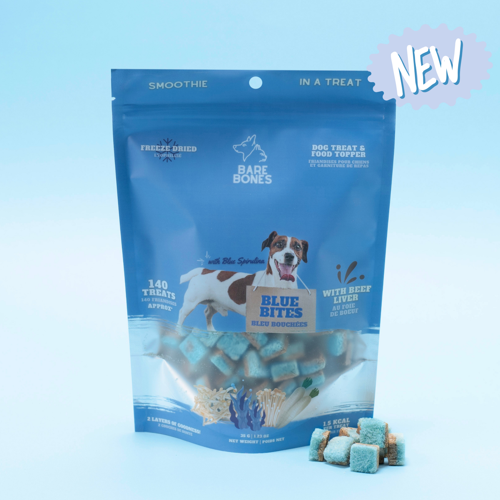 Bare Bones Bare Bones - Blue Bites - 35g (140 treats)