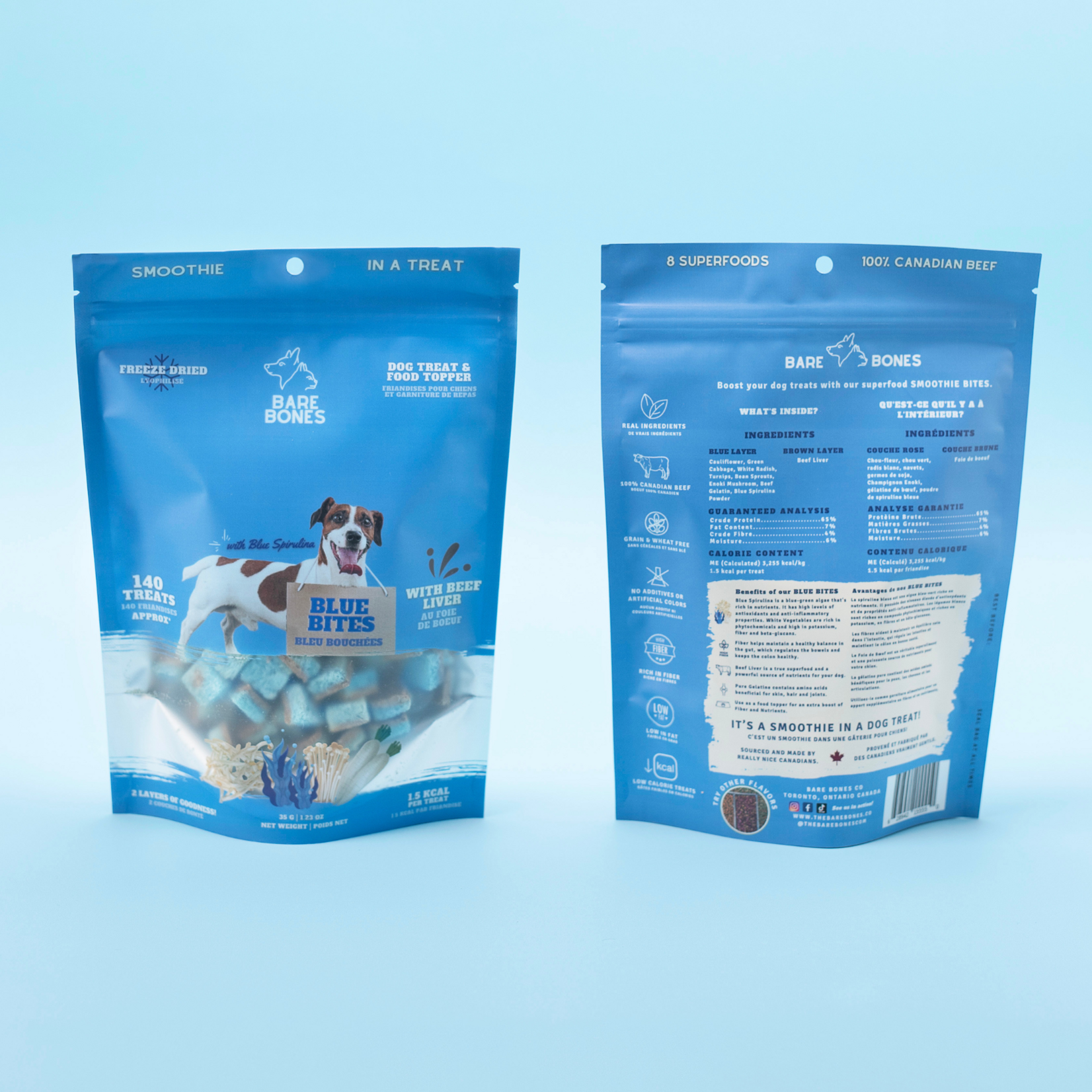Bare Bones Bare Bones - Blue Bites - 35g (140 treats)