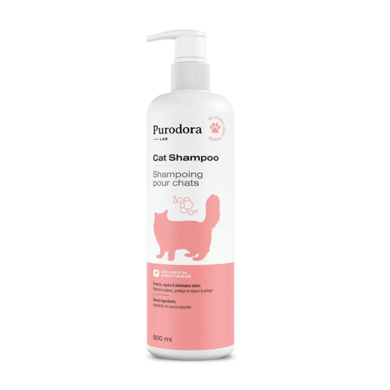 Purodora Lab Purodora - Cat Shampoo - Hypoallergenic - Aloe & White Tea - 237ml