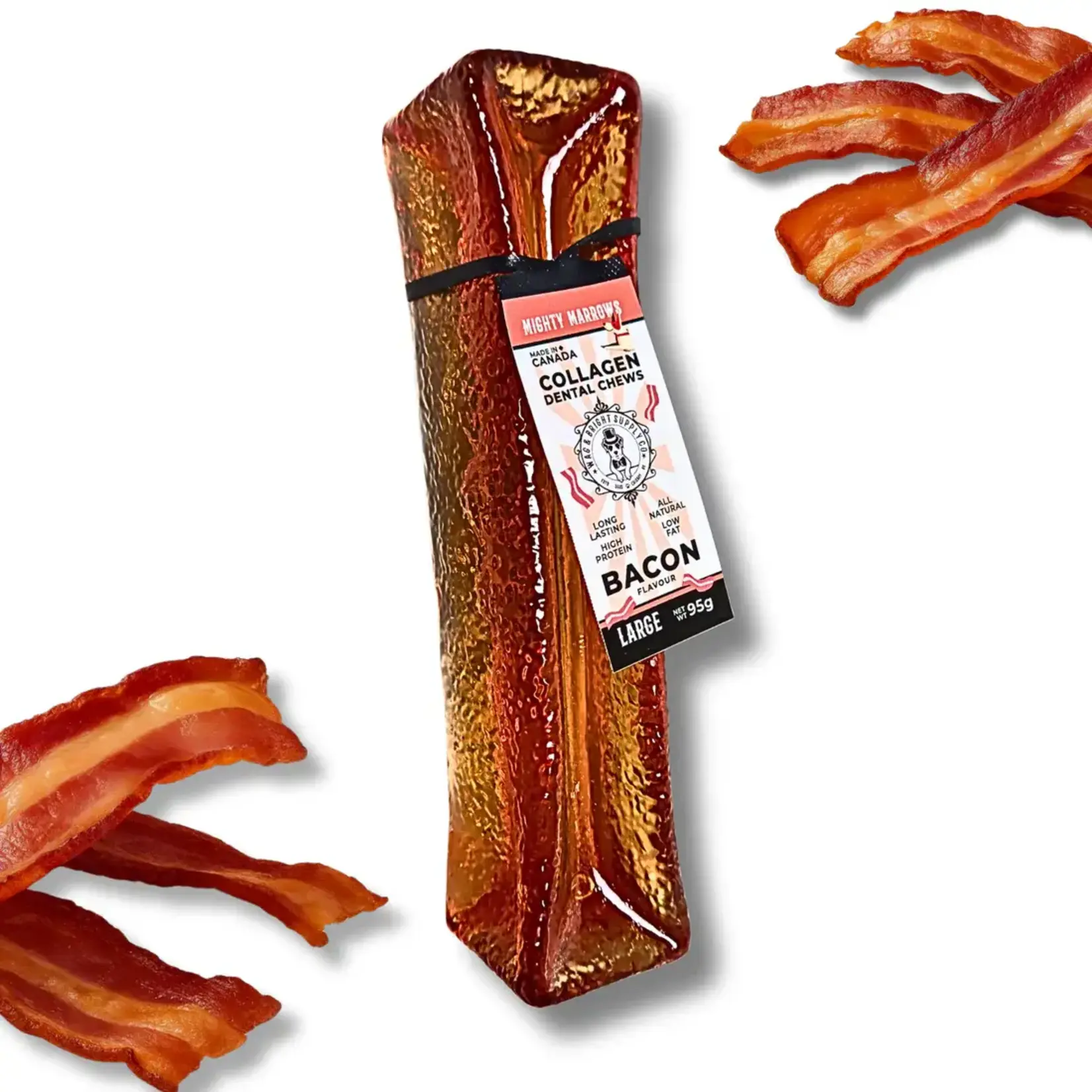 Mighty Marrows - Collagen Dental Chew - Bacon