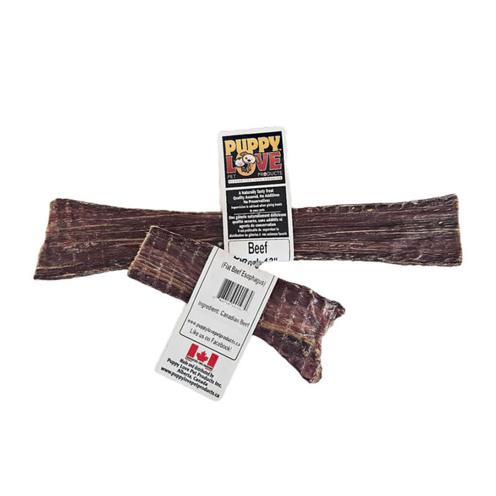 Puppy Love Pet Products Puppy Love - Beef Bark Chomper (œsophage plat)
