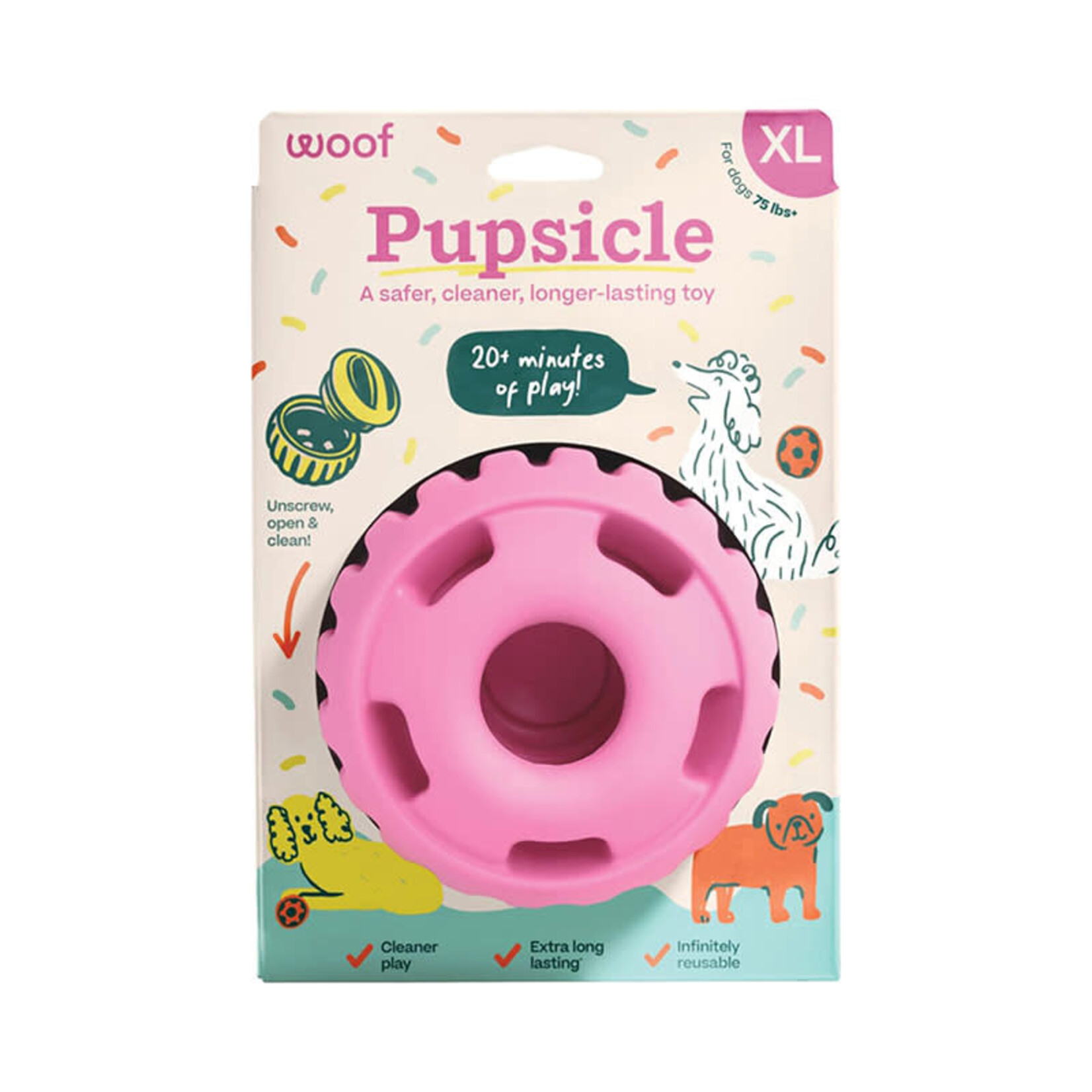 woof woof - Pupsicle - Party Pink