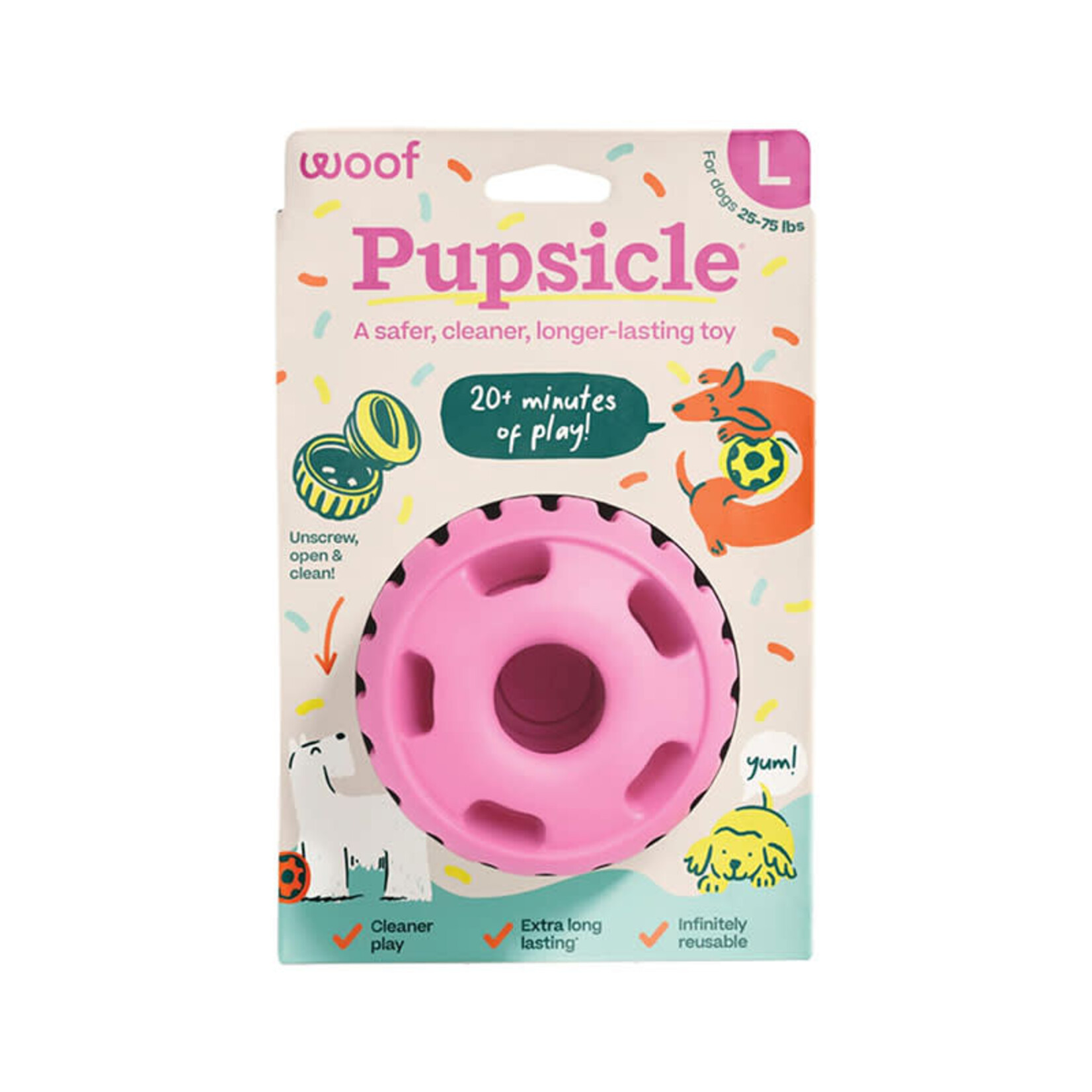 woof woof - Pupsicle - Party Pink