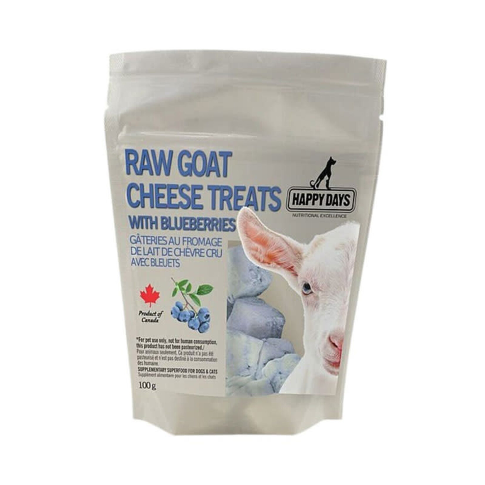 Happy Days - Fromage de chèvre et aux bleuets  - 100g