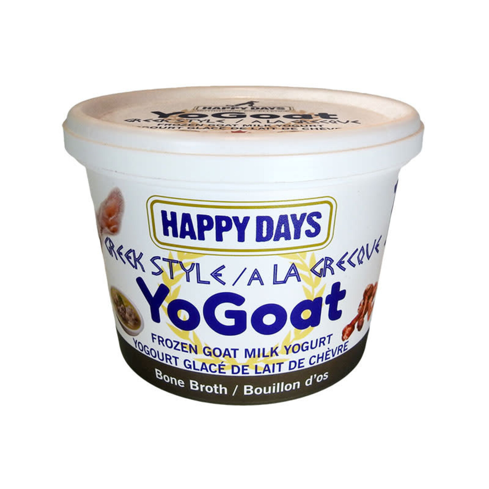 Happy Days - YoGoat - Yogourt glacé grec au bouillon d'os - 475ml