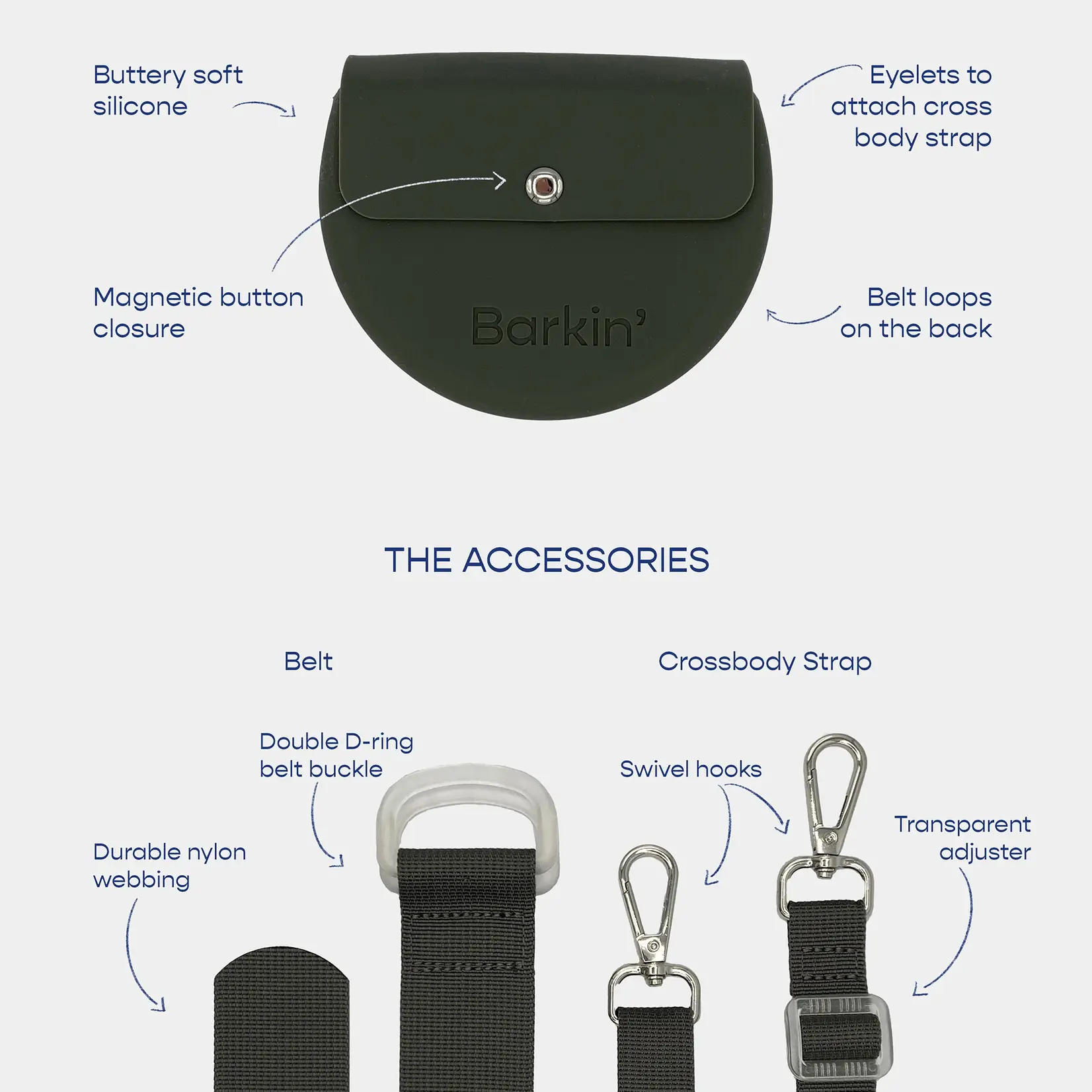 Barkin' Barkin' - Pochette à Friandises - Olive