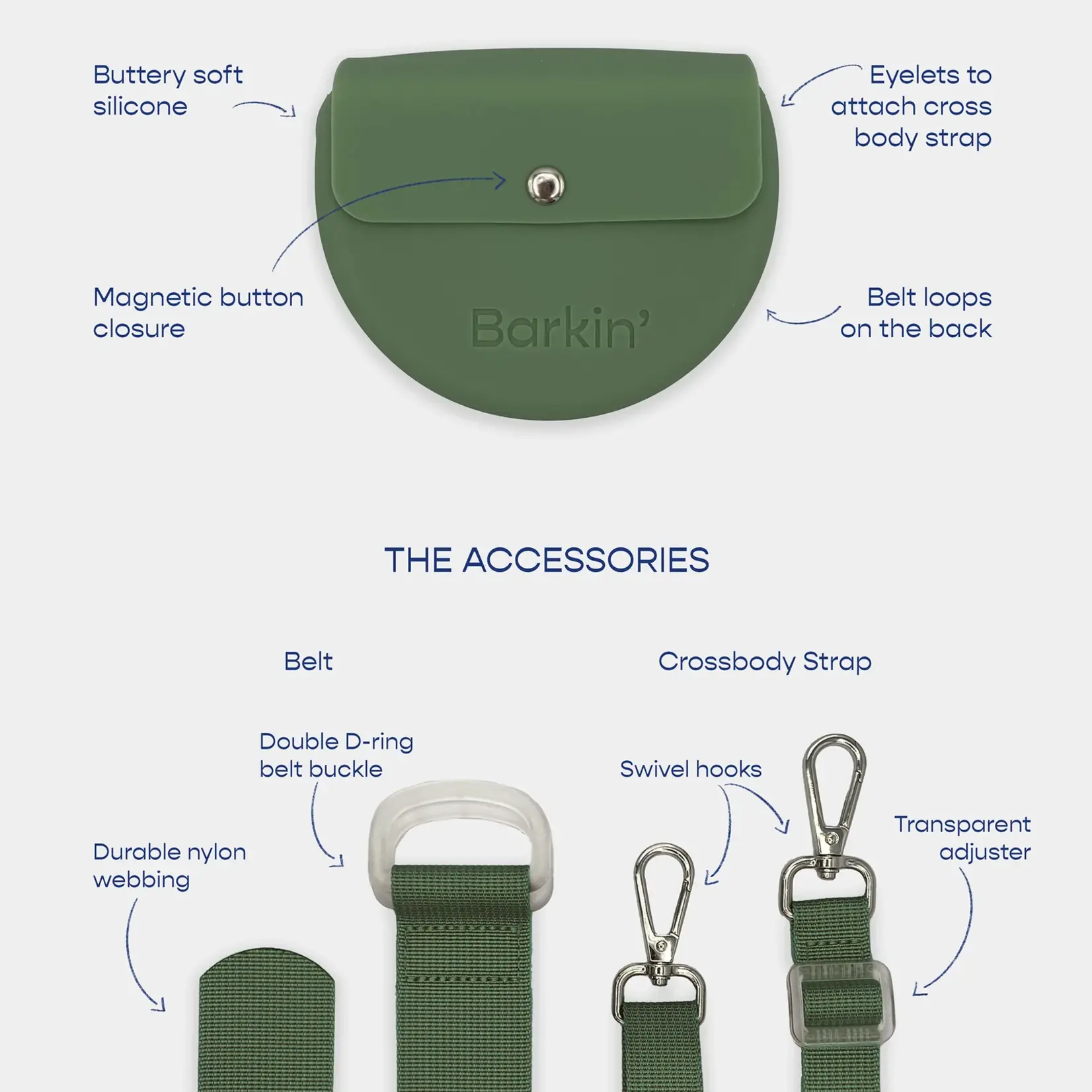 Barkin' Barkin' - Pochette à Friandises  - Sage