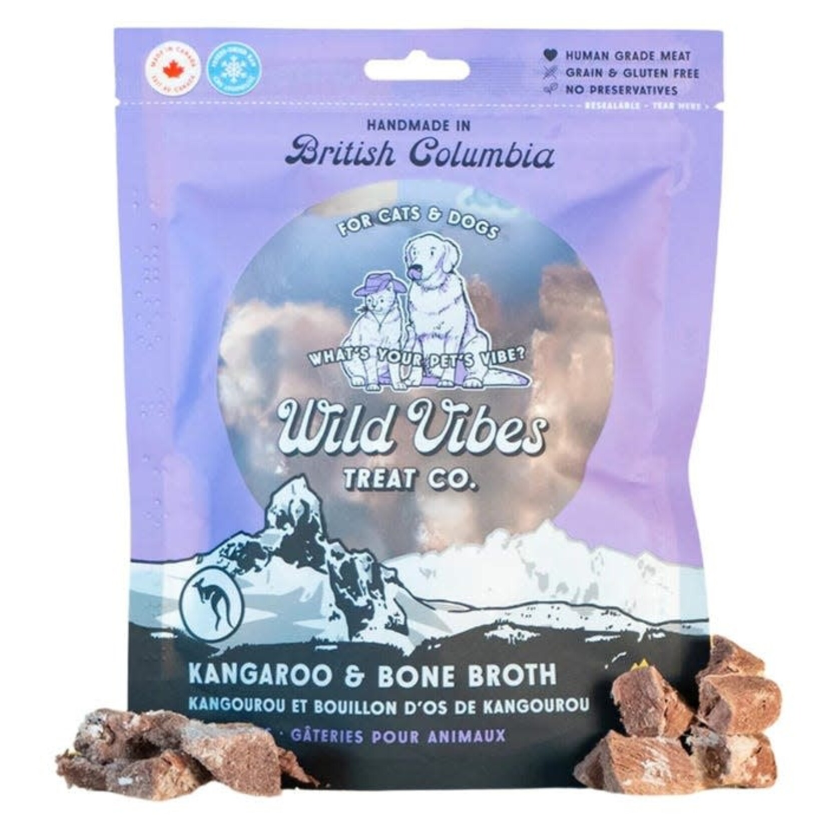 Wild Vibes Wild Vibes - Friandises au kangourou et de bouillon d'os - 58g