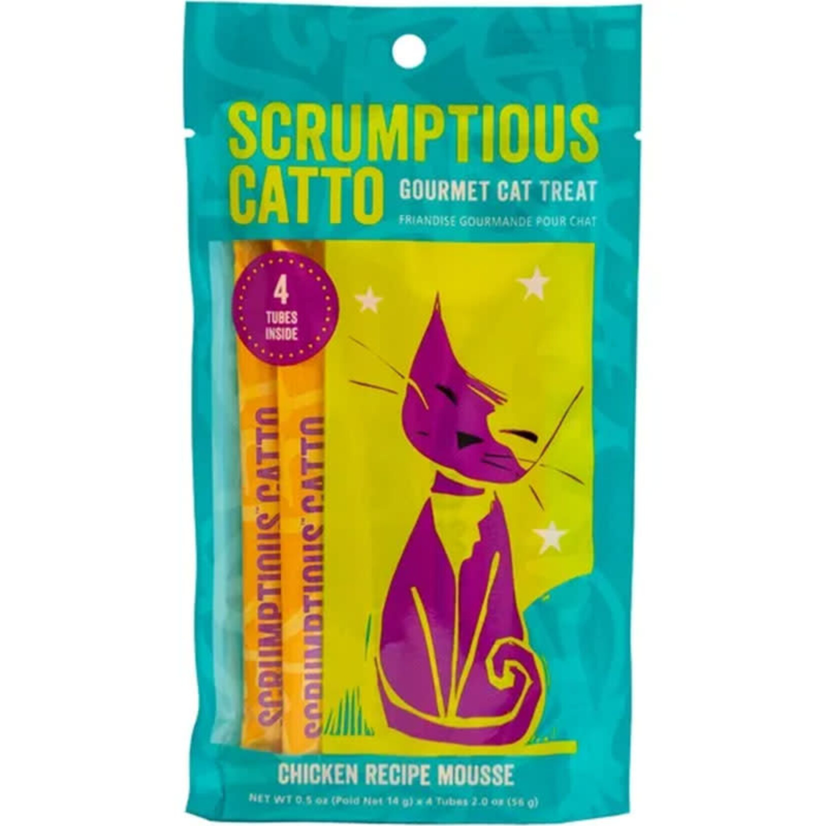 Scrumptious - CATTO - Chicken Recipe Mousse - 4 tubes of 14g
