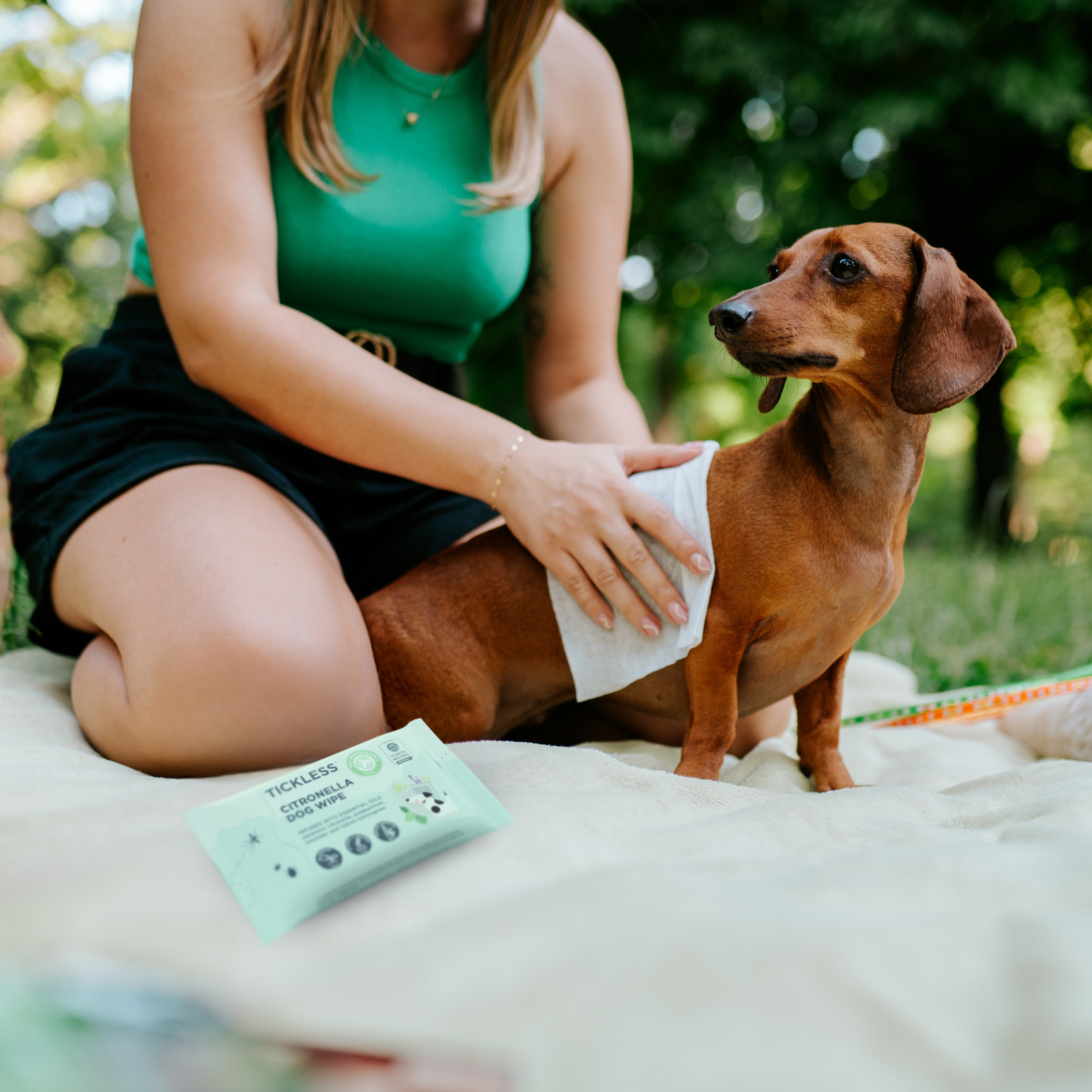Tickless Tickless - Lingettes pour chiens à la citronnelle