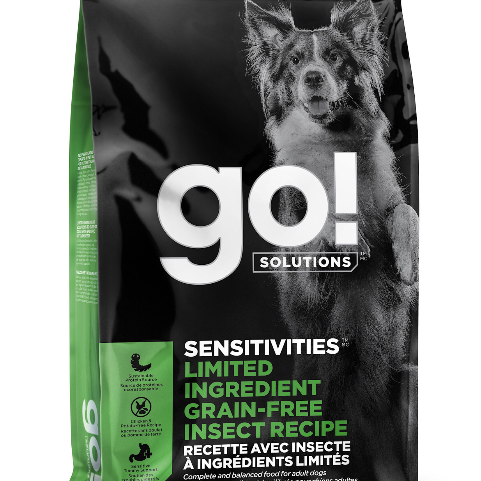 Petcurean Go! - Sensitivities avec insectes à ingrédients limités pour chiens