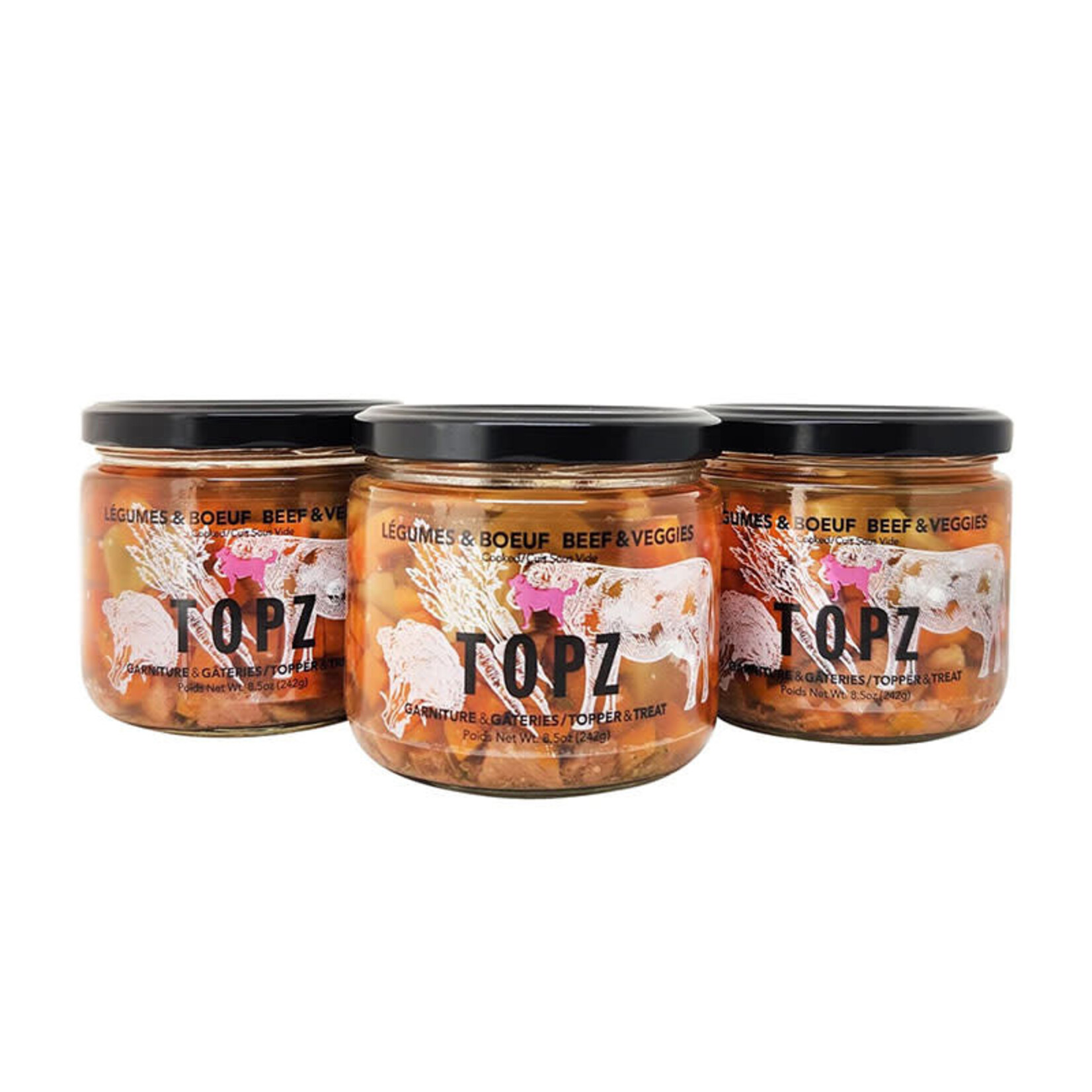 Topz TOPZ – Chunky Beef & Veggies Bone Broth – 242g