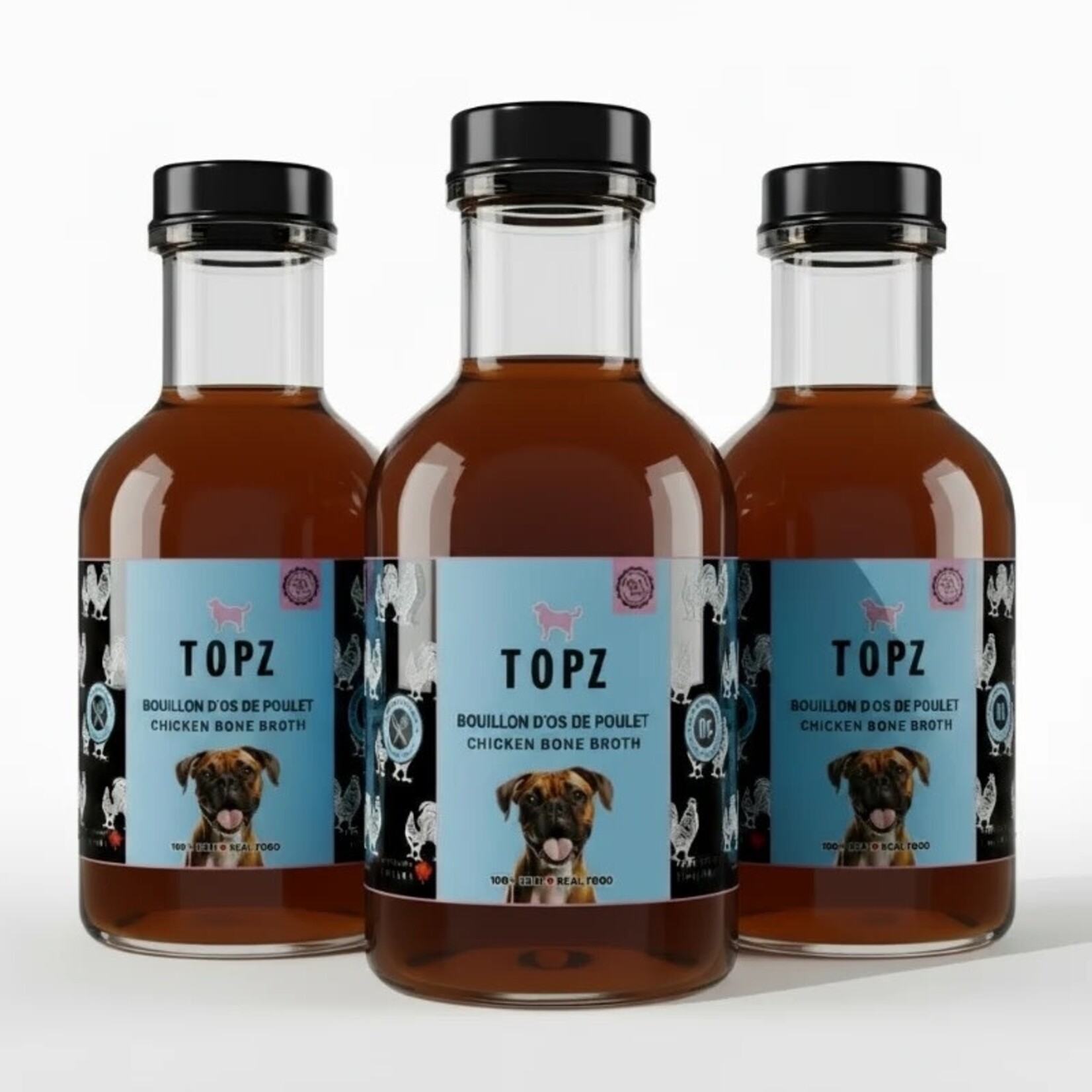Topz TOPZ – Bouillon d'os de poulet – 355 ml
