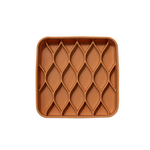 dogged - Argyle Slow Feeder Bowl - Nutmeg