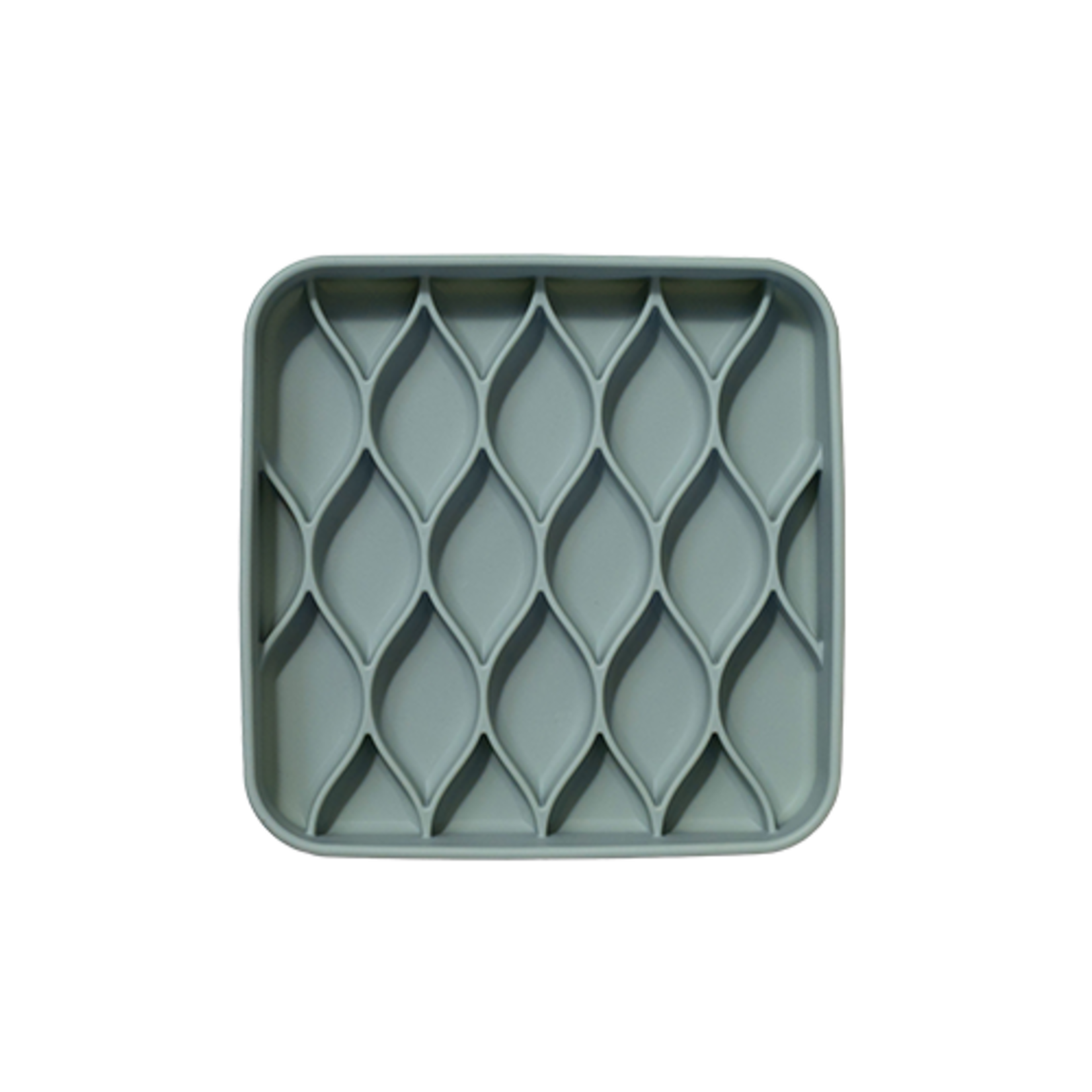 dogged - Argyle Slow Feeder Bowl - Seafoam