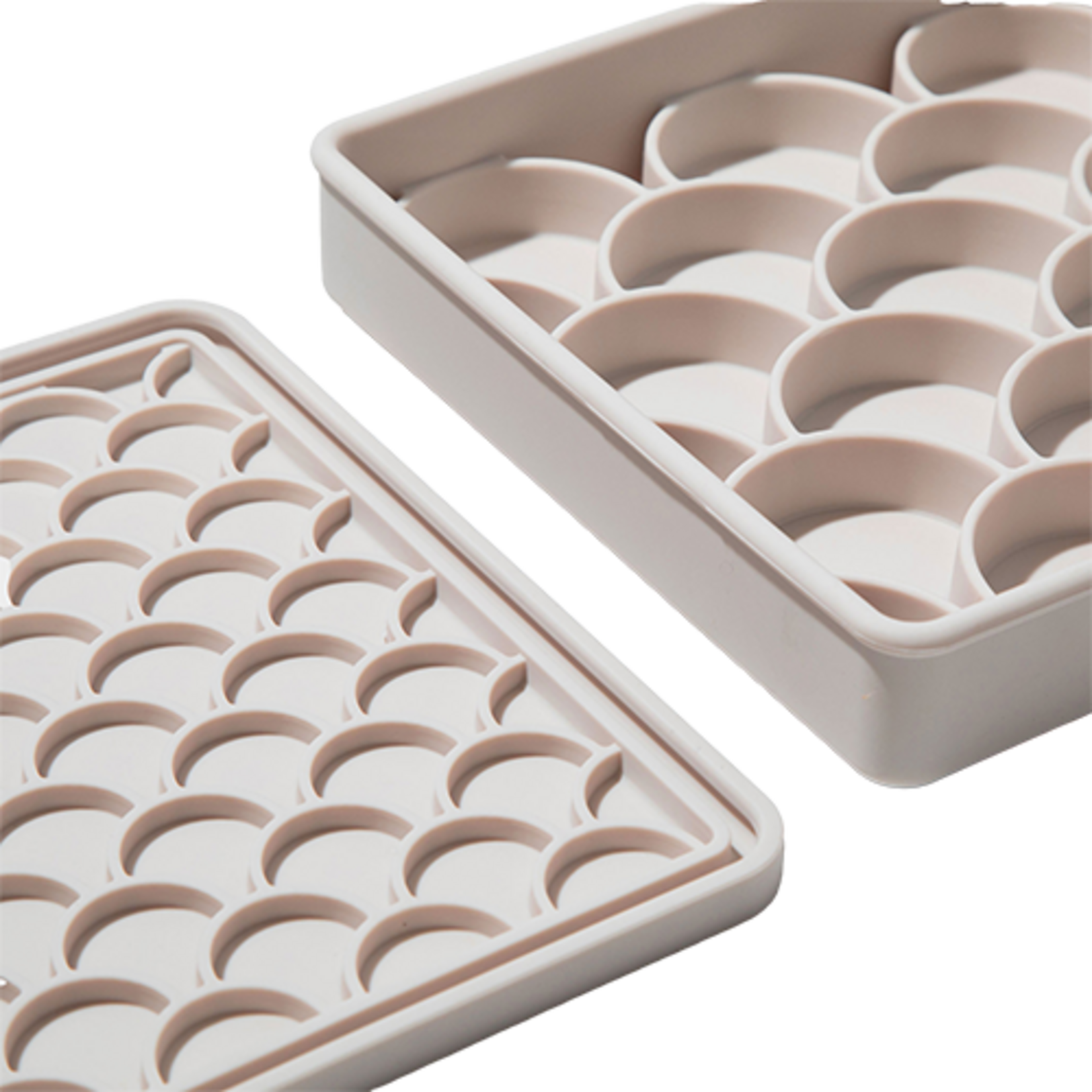 dogged - 3-in-1 Fish Scale Slow Feeder Bowl - Sand