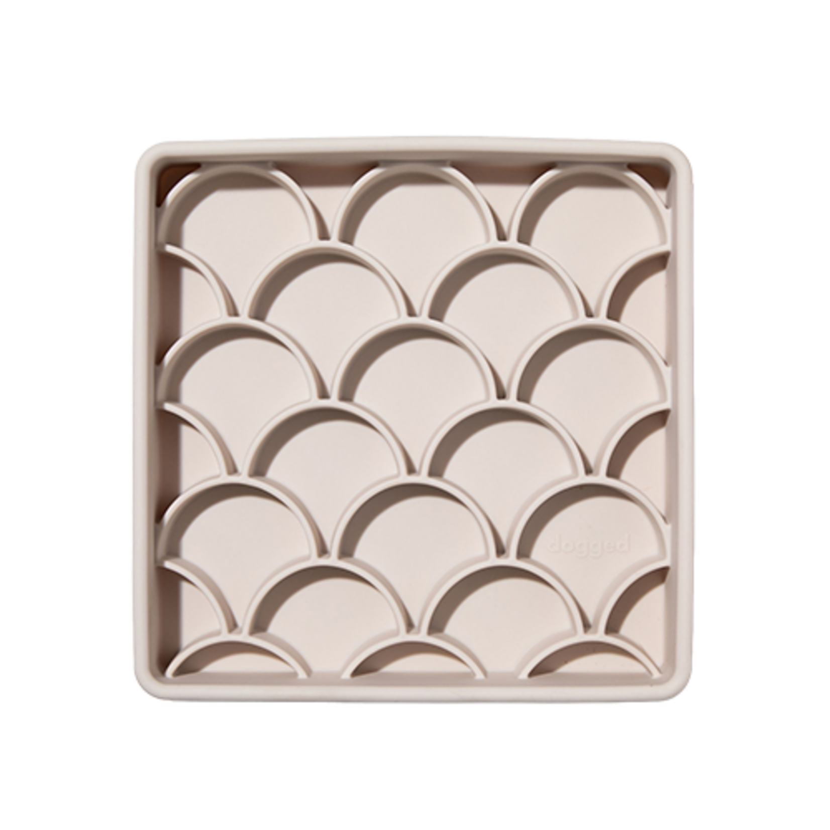 dogged - 3-in-1 Fish Scale Slow Feeder Bowl - Sand
