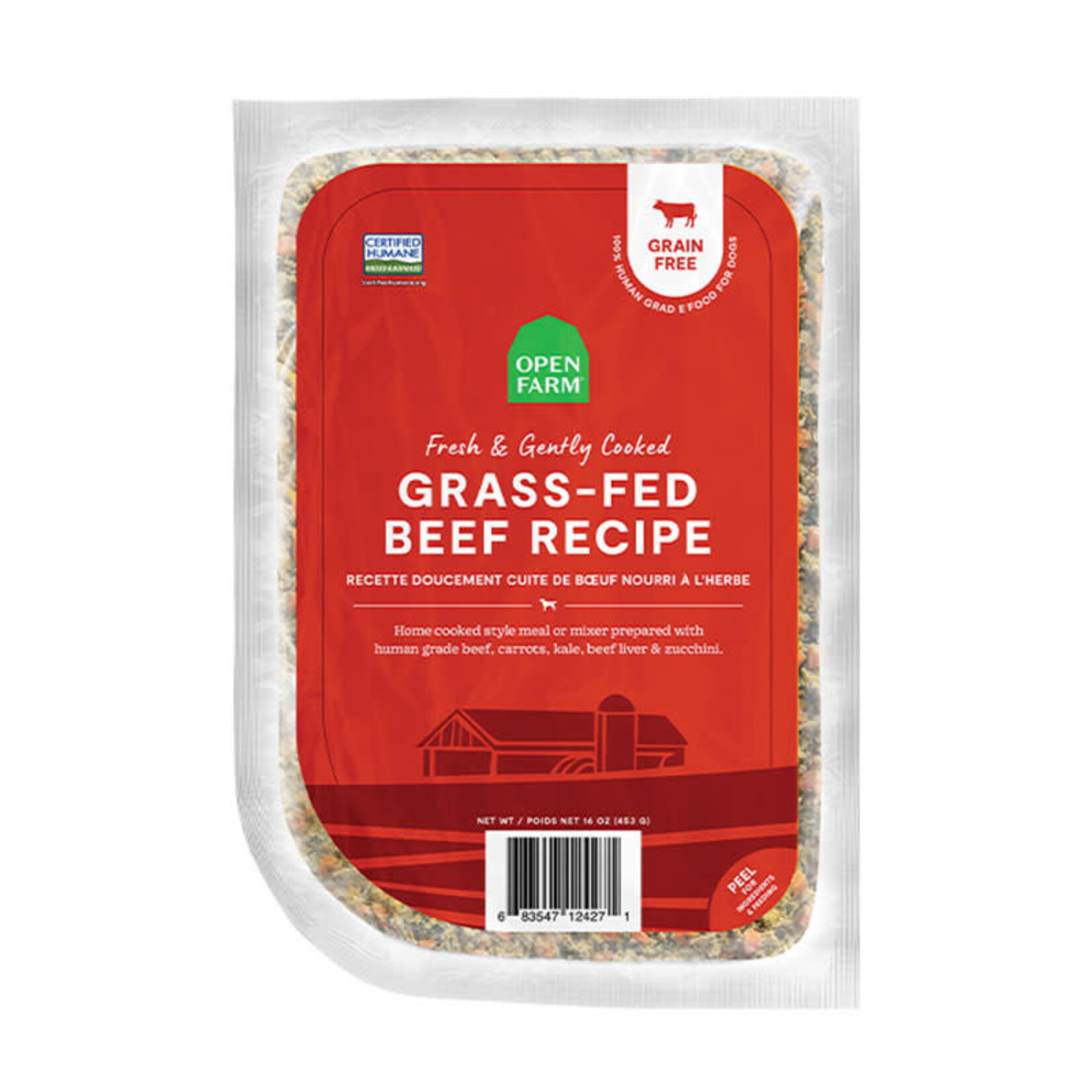 Open Farm Open Farm - Gently Cooked - Grass-Fed Beef- 96oz
