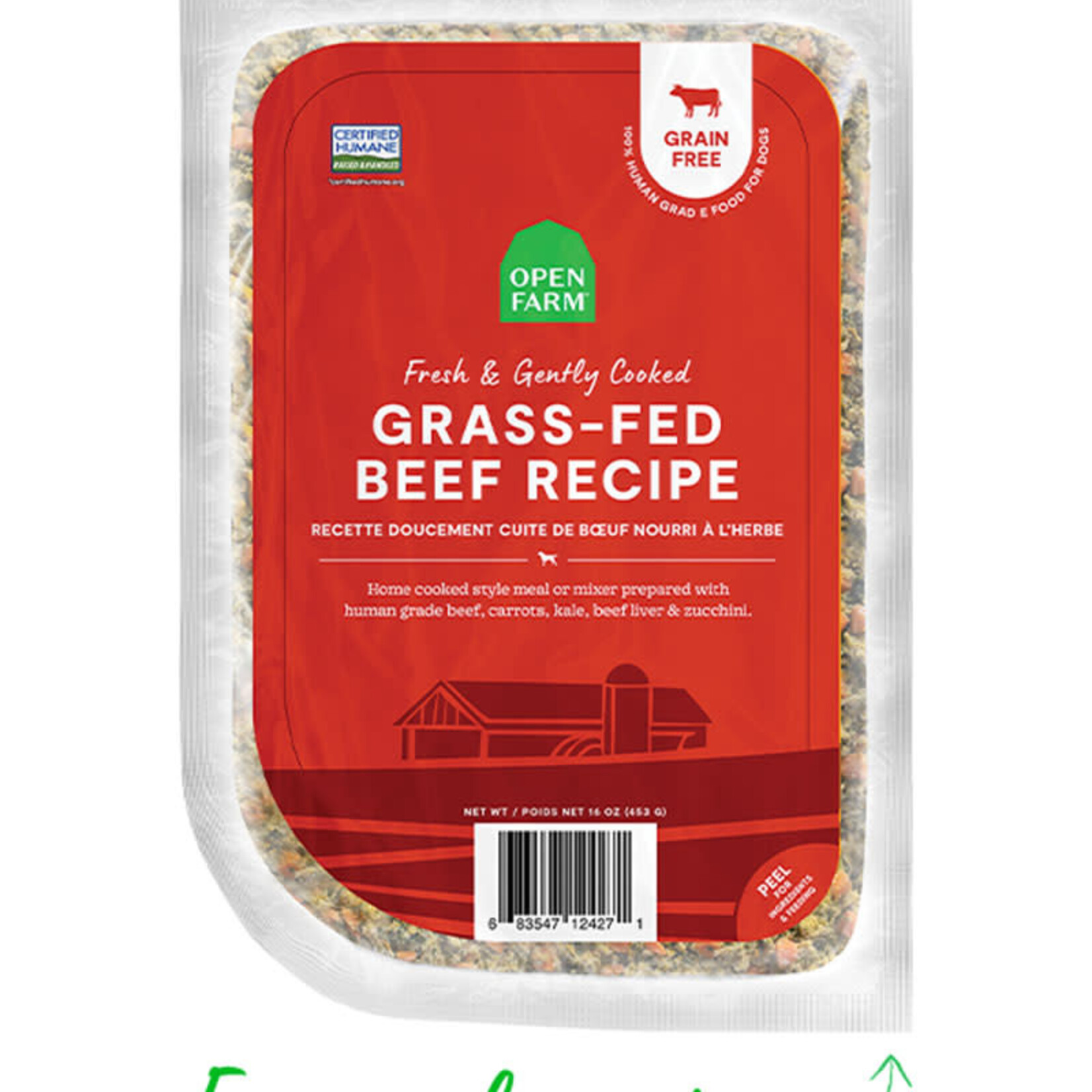 Open Farm Open Farm - Gently Cooked - Grass-Fed Beef- 96oz