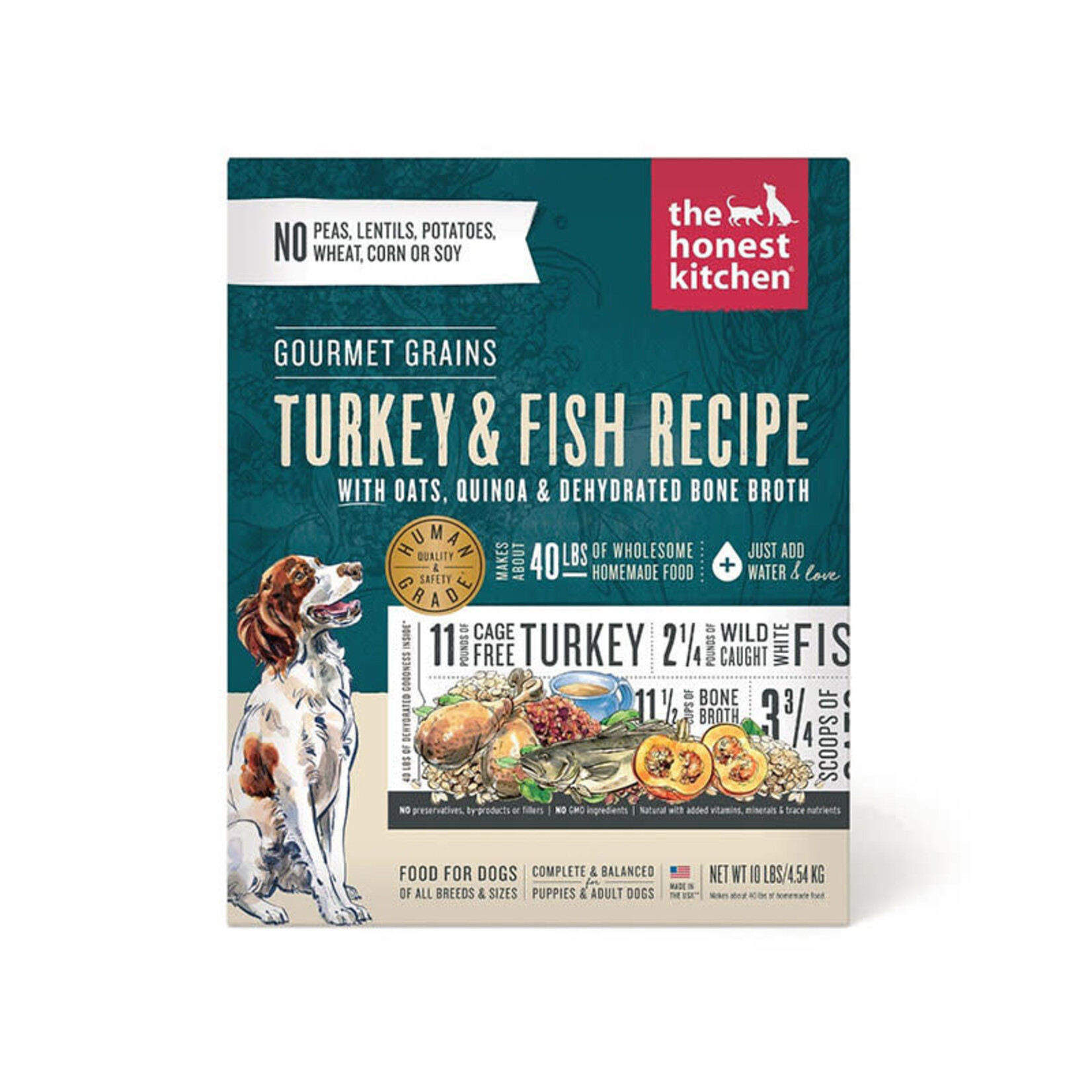 Honest Kitchen Honest Kitchen - Céréales gourmandes - Dinde et poisson blanc - 10lbs