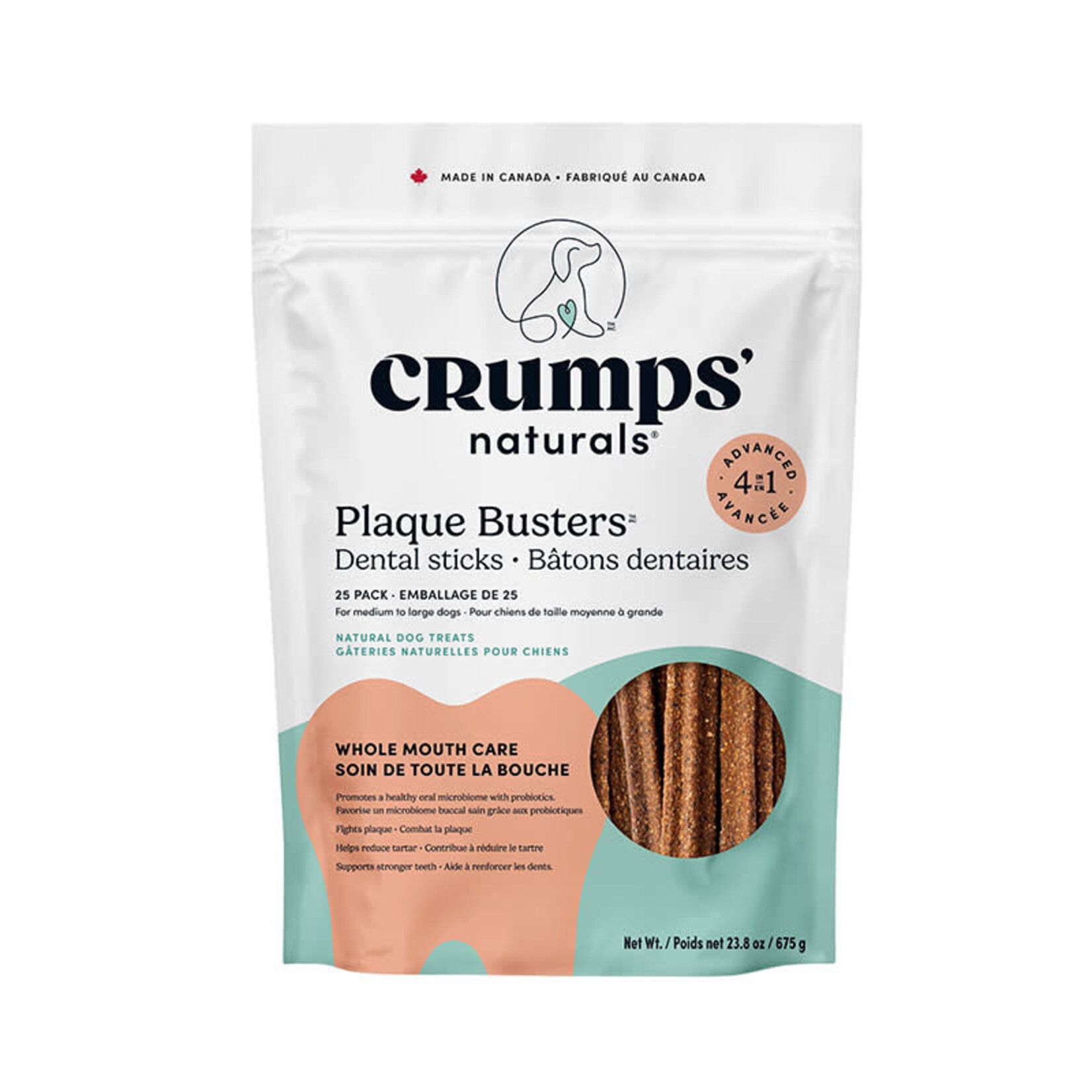 Crump's Naturals - Plaque Busters Avancée - 7" - Pqt 25