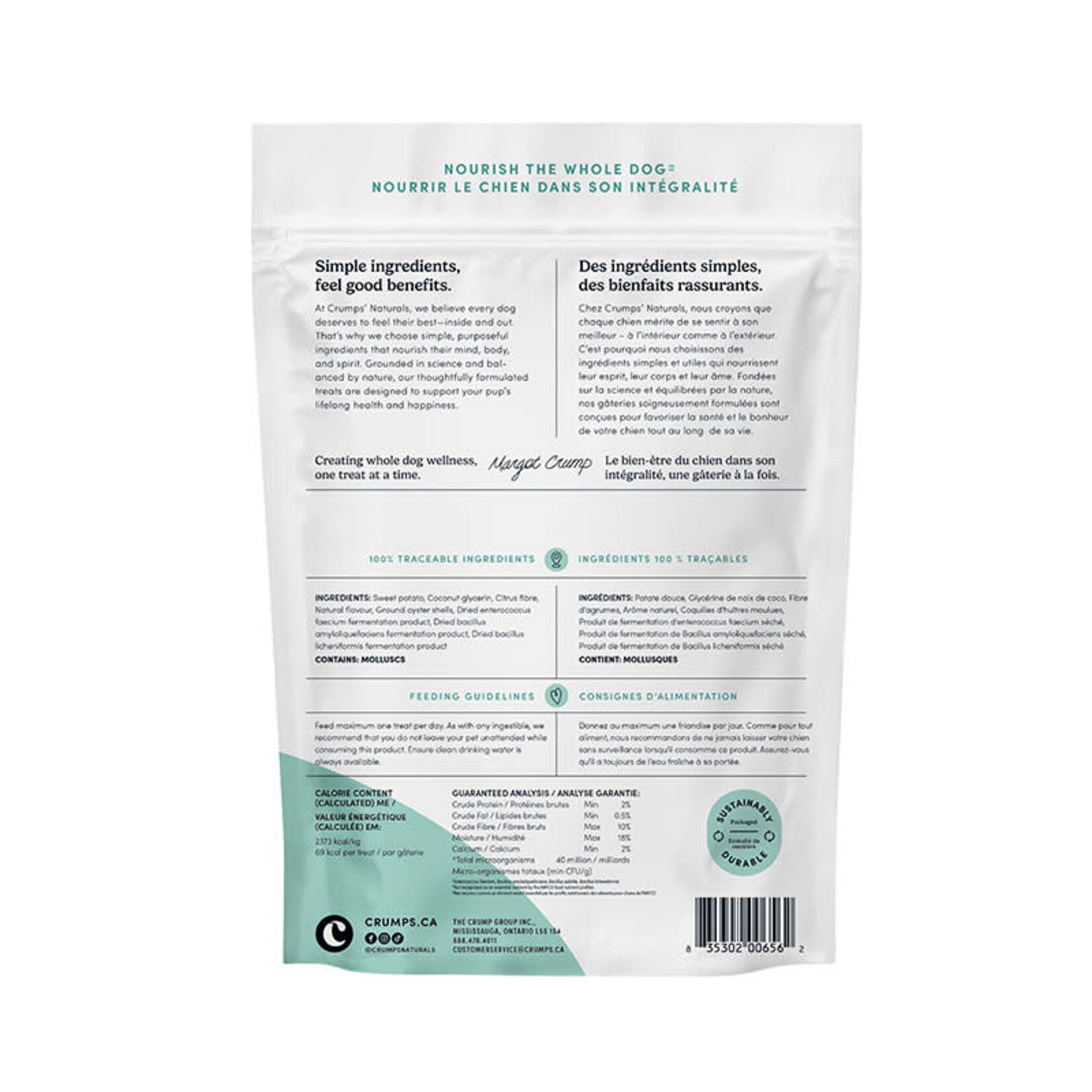 Crump's Naturals - Plaque Busters Avancée - 7" - Pqt 25