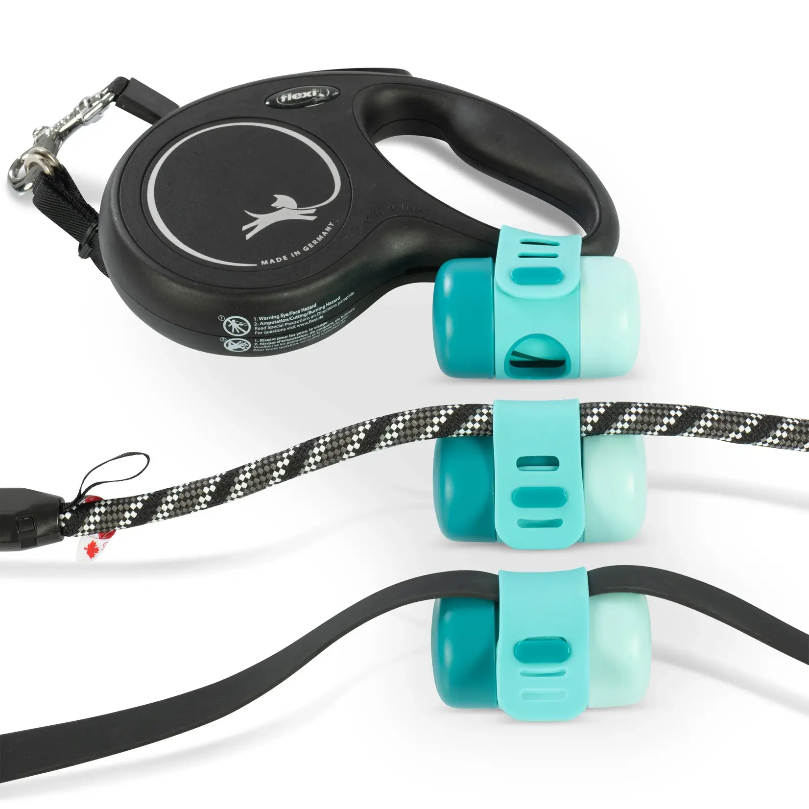 Messy Mutts - Distributeur de sacs à caca en silicone
