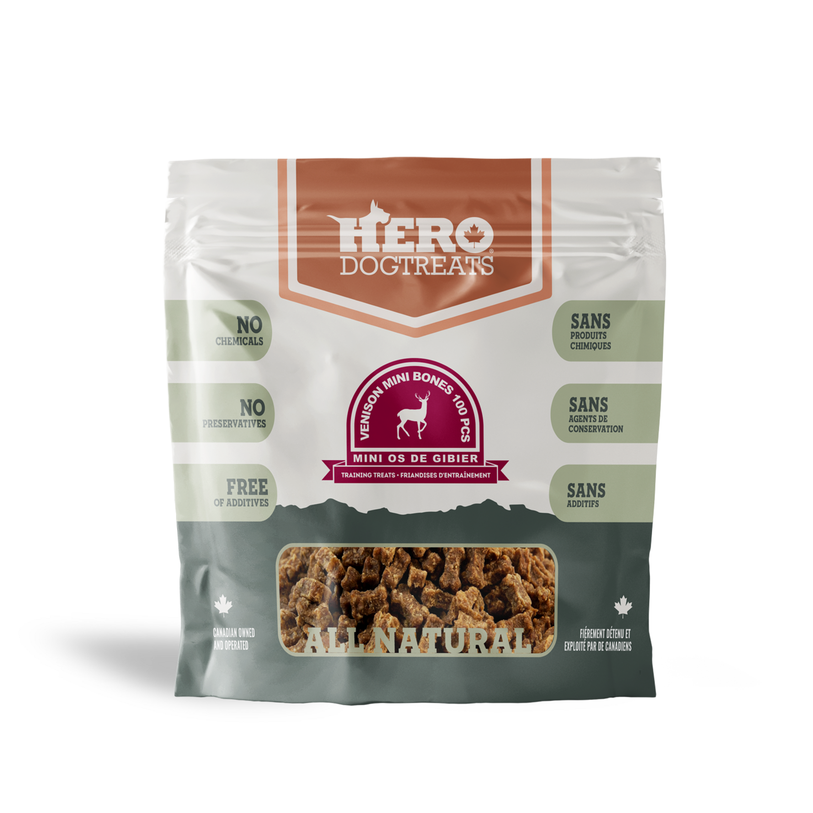 Hero - Venison - Mini Bones - 100pc