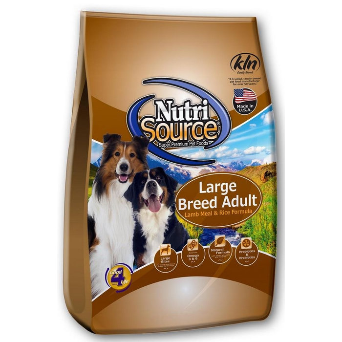 NutriSource NutriSource Large Breed Adult Lamb and Rice Dry Dog Food