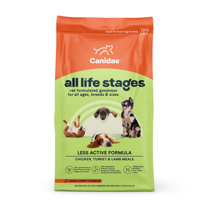 CANIDAE All Life Stages Less Active Formula with Chicken, Lamb & Fish Dry Dog Food