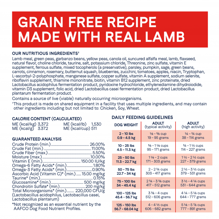 CANIDAE Canidae Under the Sun Grain Free Lamb Recipe Adult Dry Dog Food