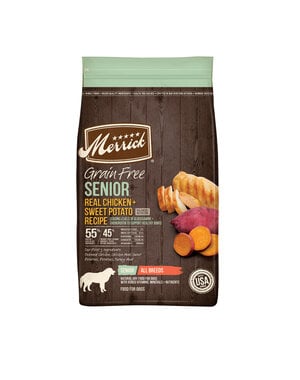 MERRICK PET CARE, INC. Merrick Grain Free Senior Real Chicken & Sweet Potato Recipe Dry Dog Food